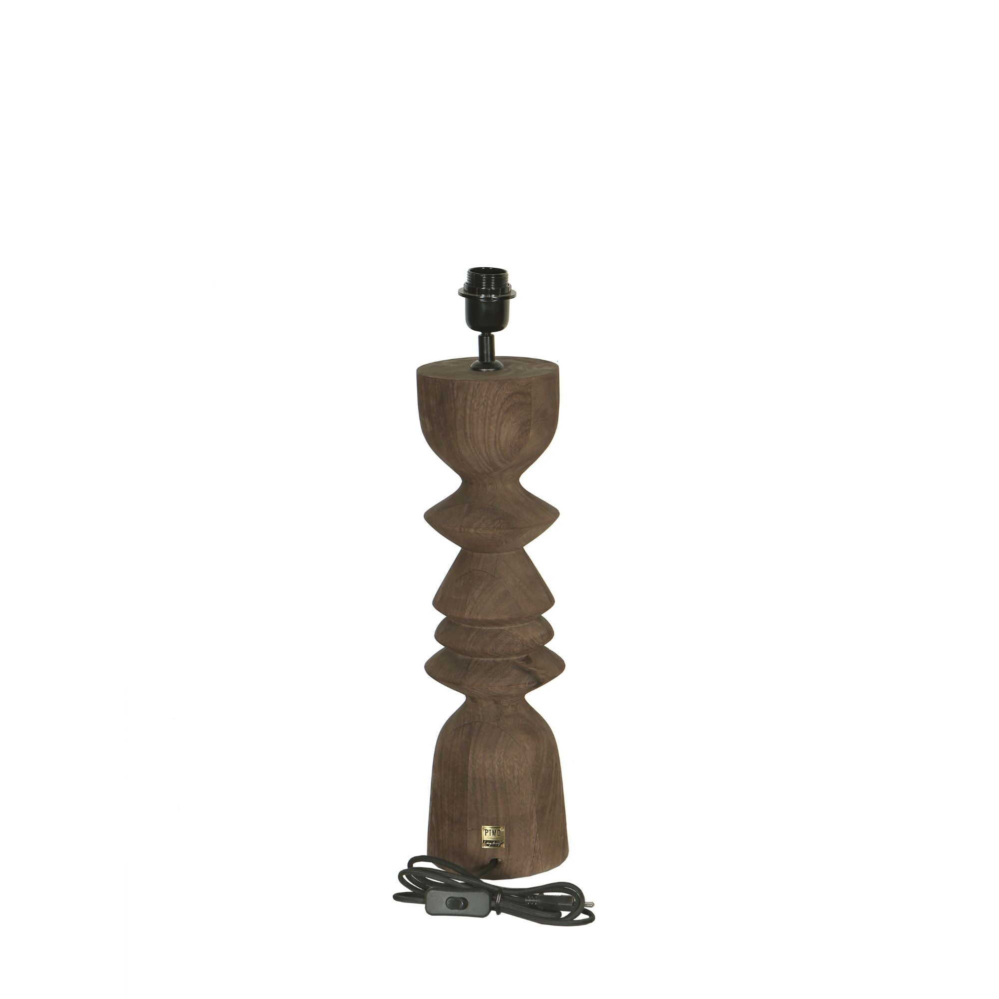 Elaine Lampes de table en bois de manguier - Marron