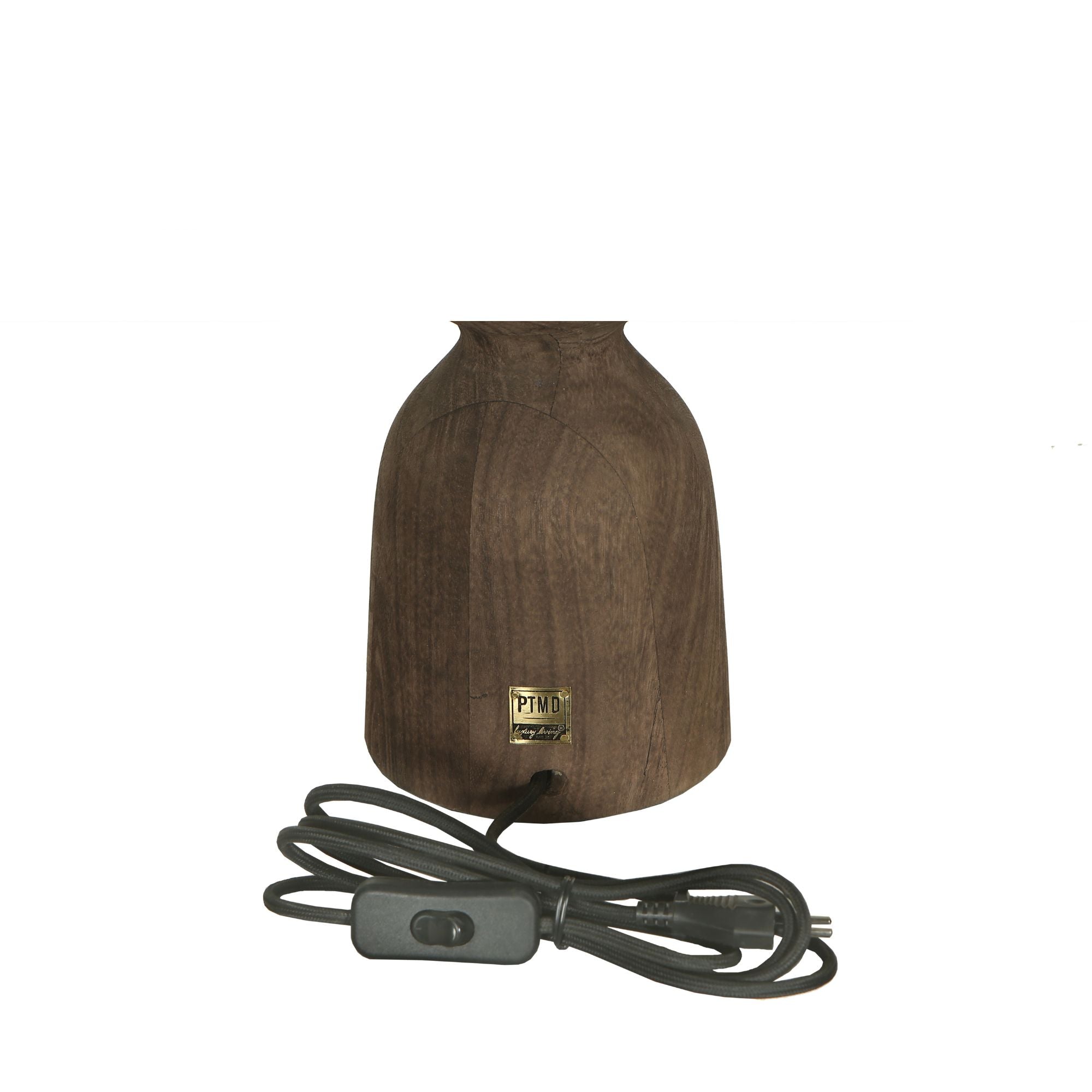 Elaine Lampes de table en bois de manguier - Marron