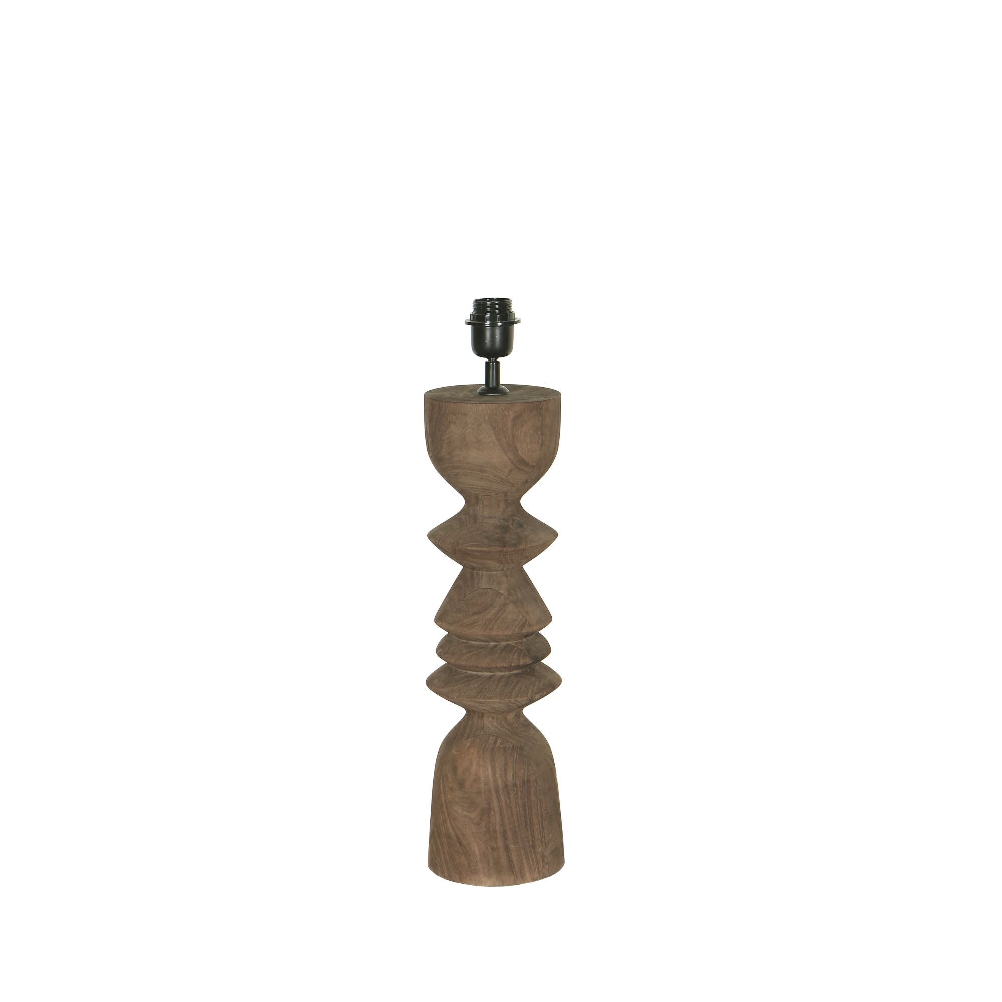 Elaine Lampes de table en bois de manguier - Marron