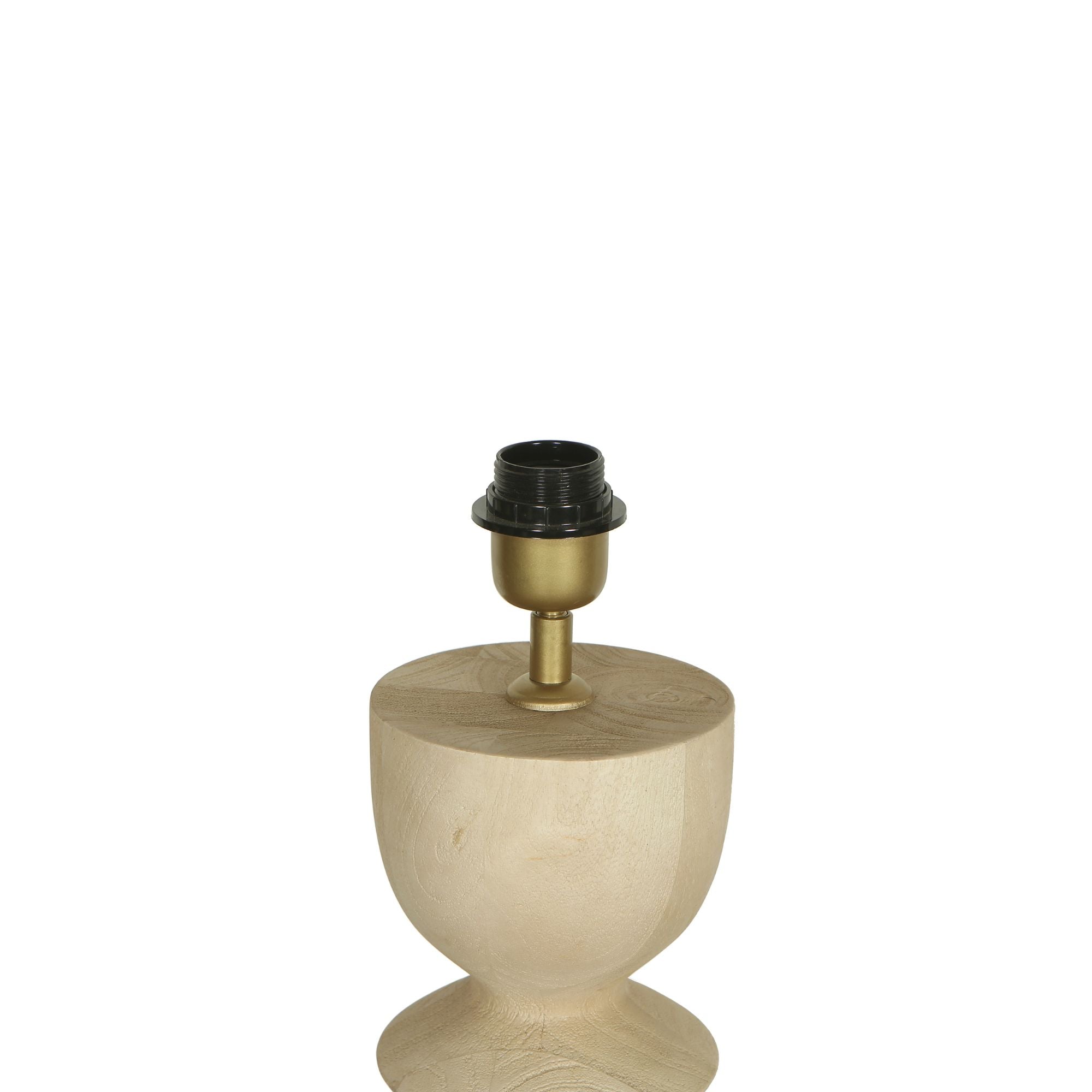 Elaine Lampes de table en bois de manguier - Naturel