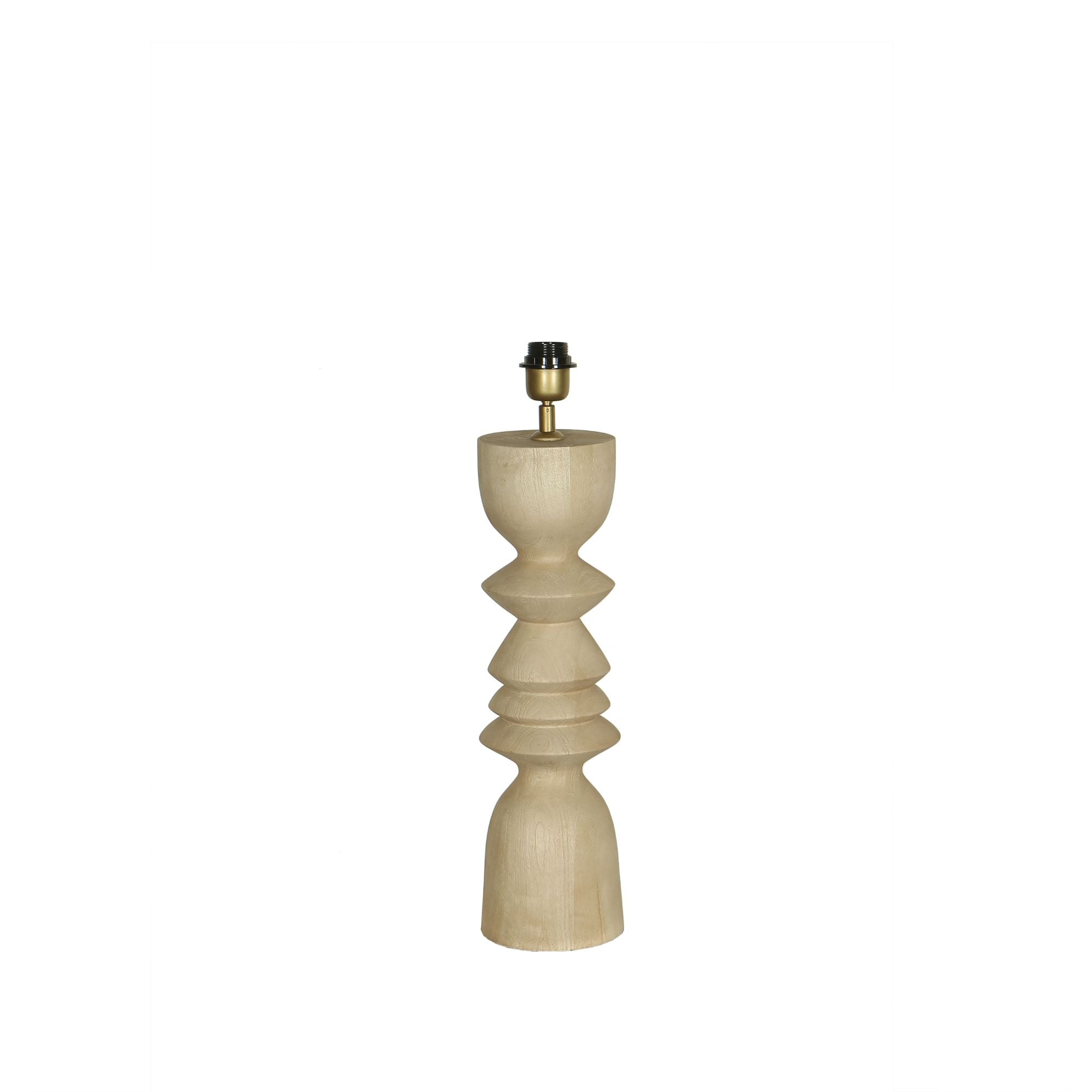 Elaine Lampes de table en bois de manguier - Naturel