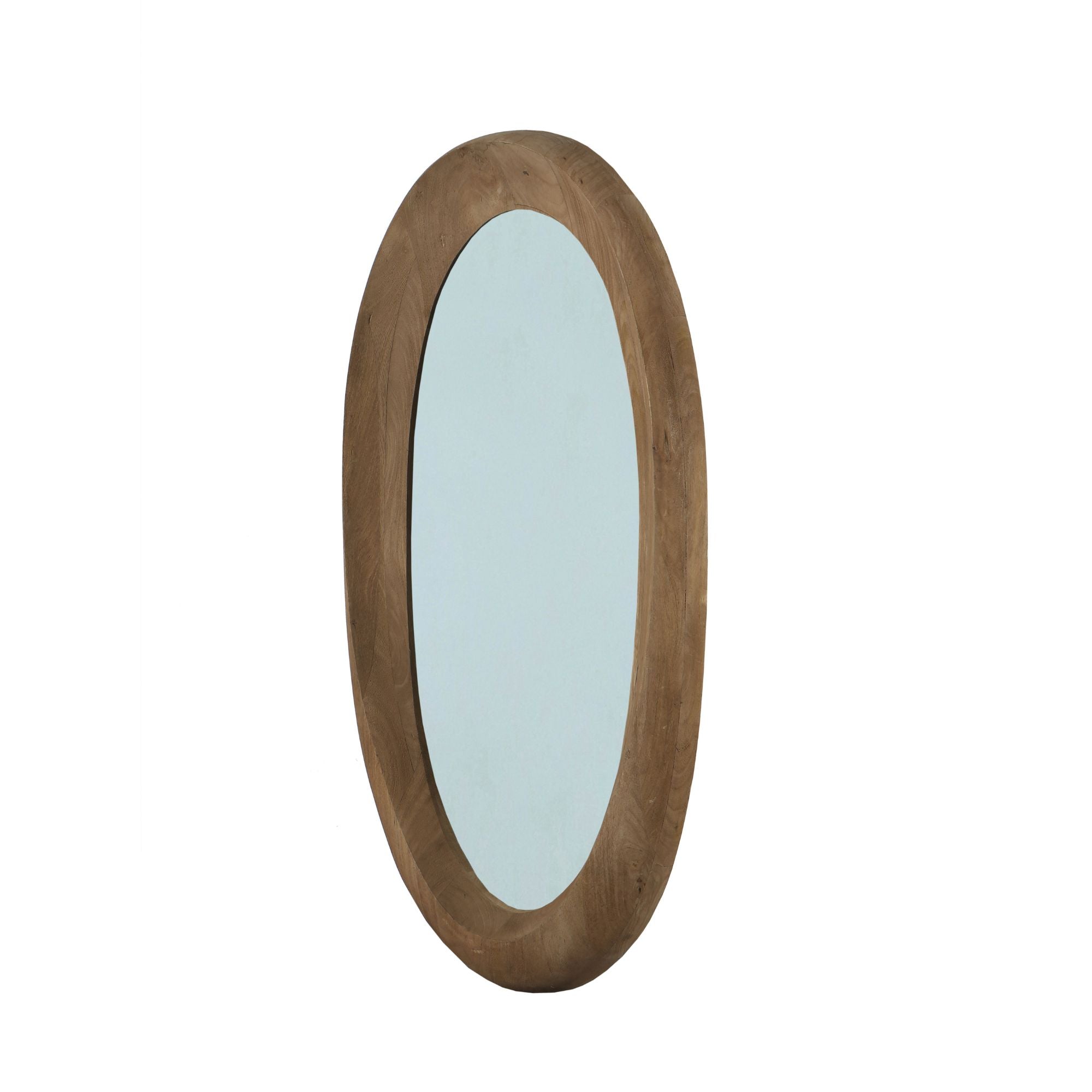 Noam Brown mango wood oval mirror