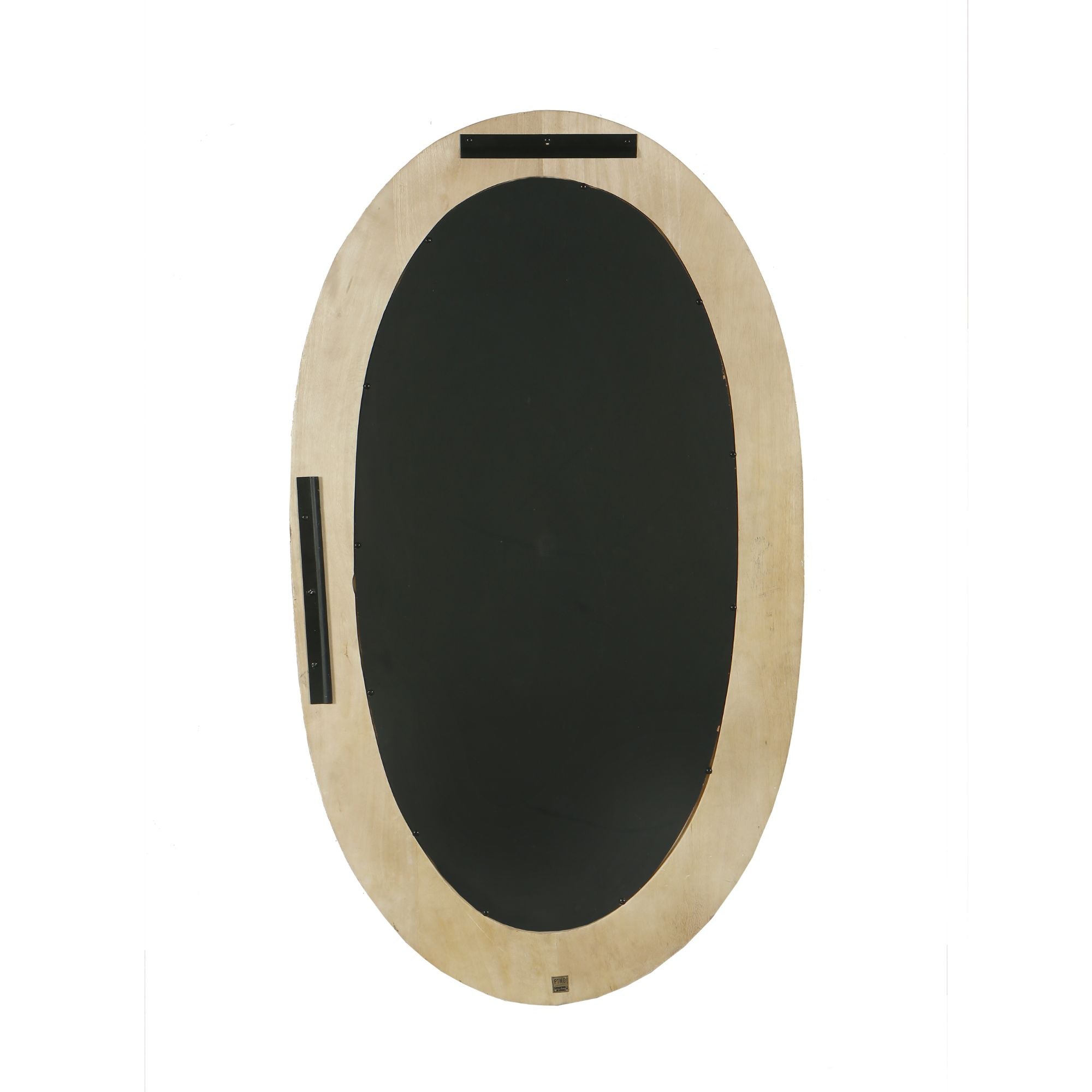 Noam Natural mango wood oval mirror
