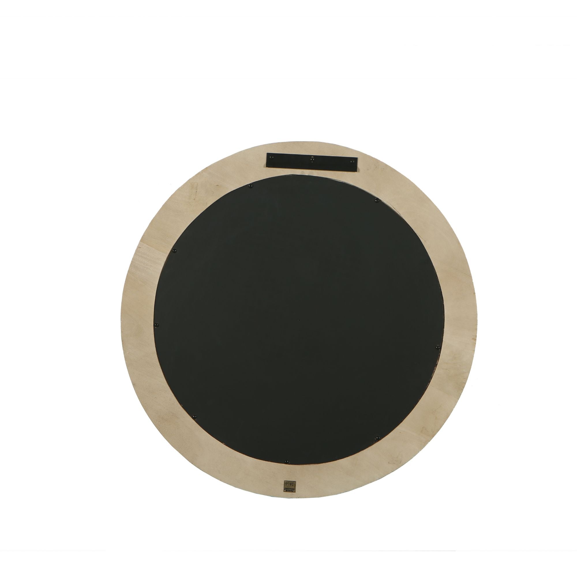 Noam Natural mango wood round mirror S
