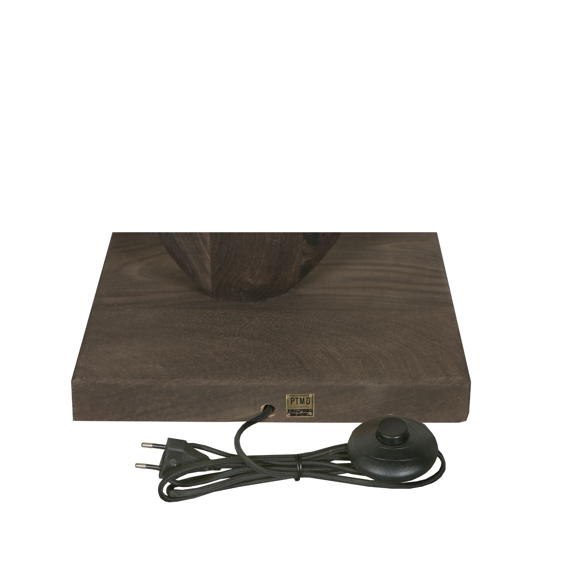 Kodey Lampadaires en bois de manguier - Marron foncé