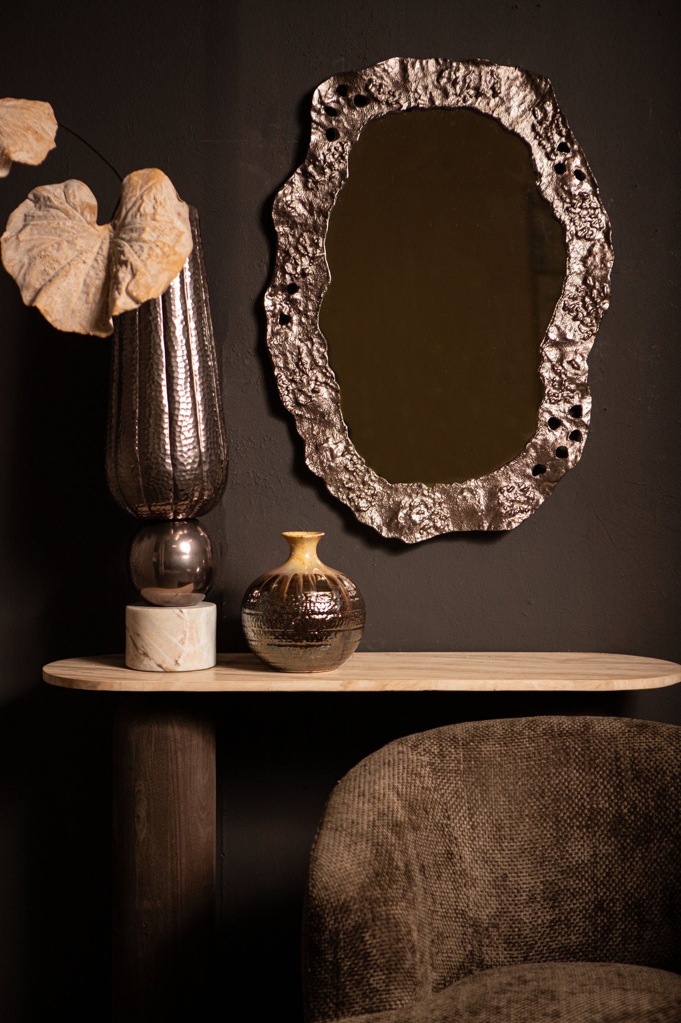 Marive Vase en métal - Vue 2