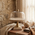 Boîte Lyron — Naturel Travertin Rond Verre bell S