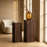 Piédestal Tiess — Marron Bois Placage Set de 2 — Vue lifestyle