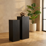 Piédestal Tiess — Noir Bois Placage Set de 2 — Vue lifestyle