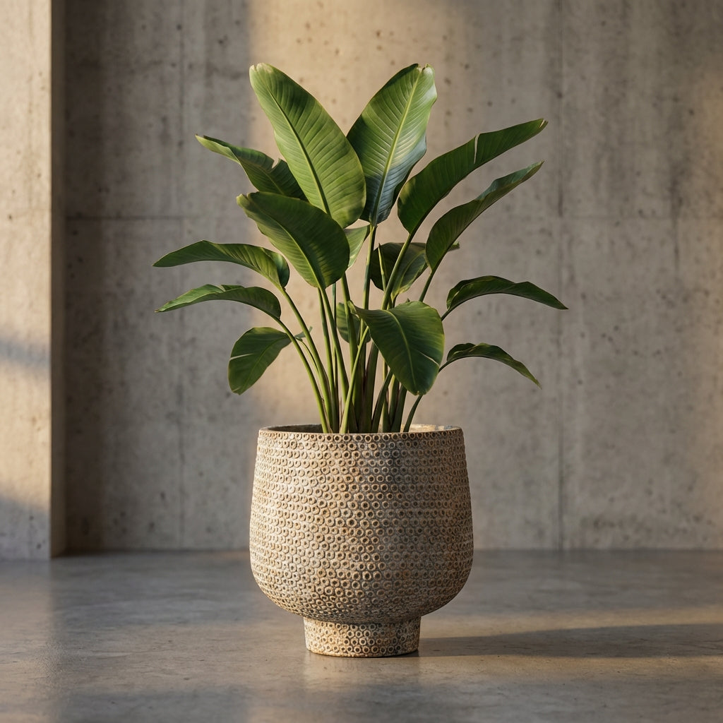 Laim Pot en ciment - Gris