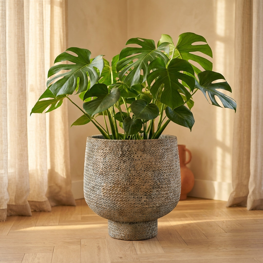 Laim Pot en ciment - Gris