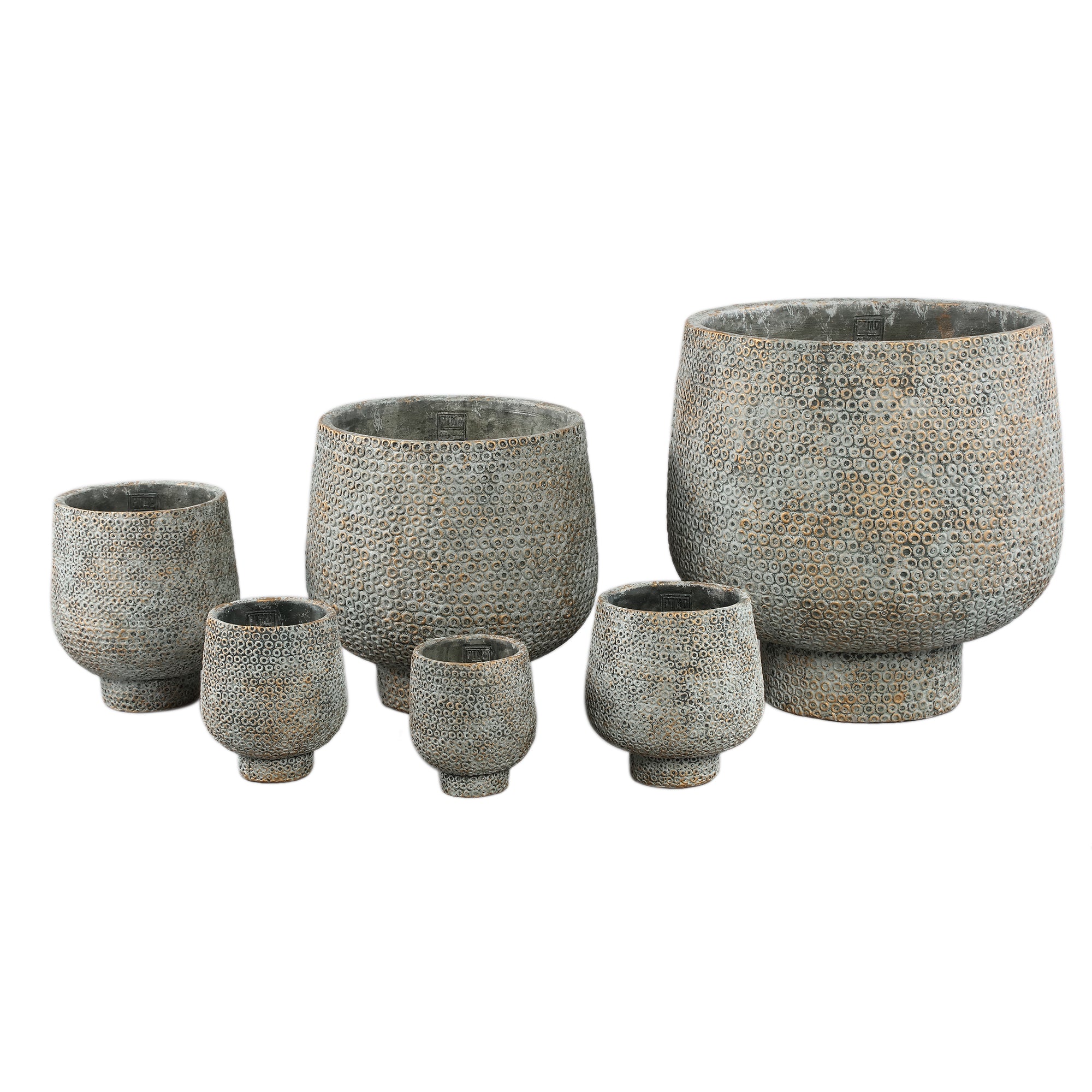 Laim Pot en ciment - Gris