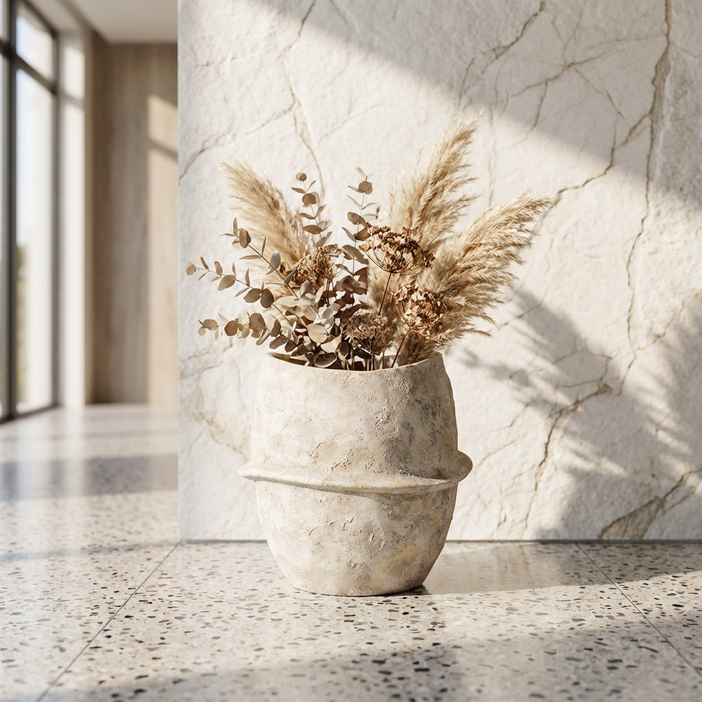 Haania Pot en ciment - XXL (40x40x40 cm)