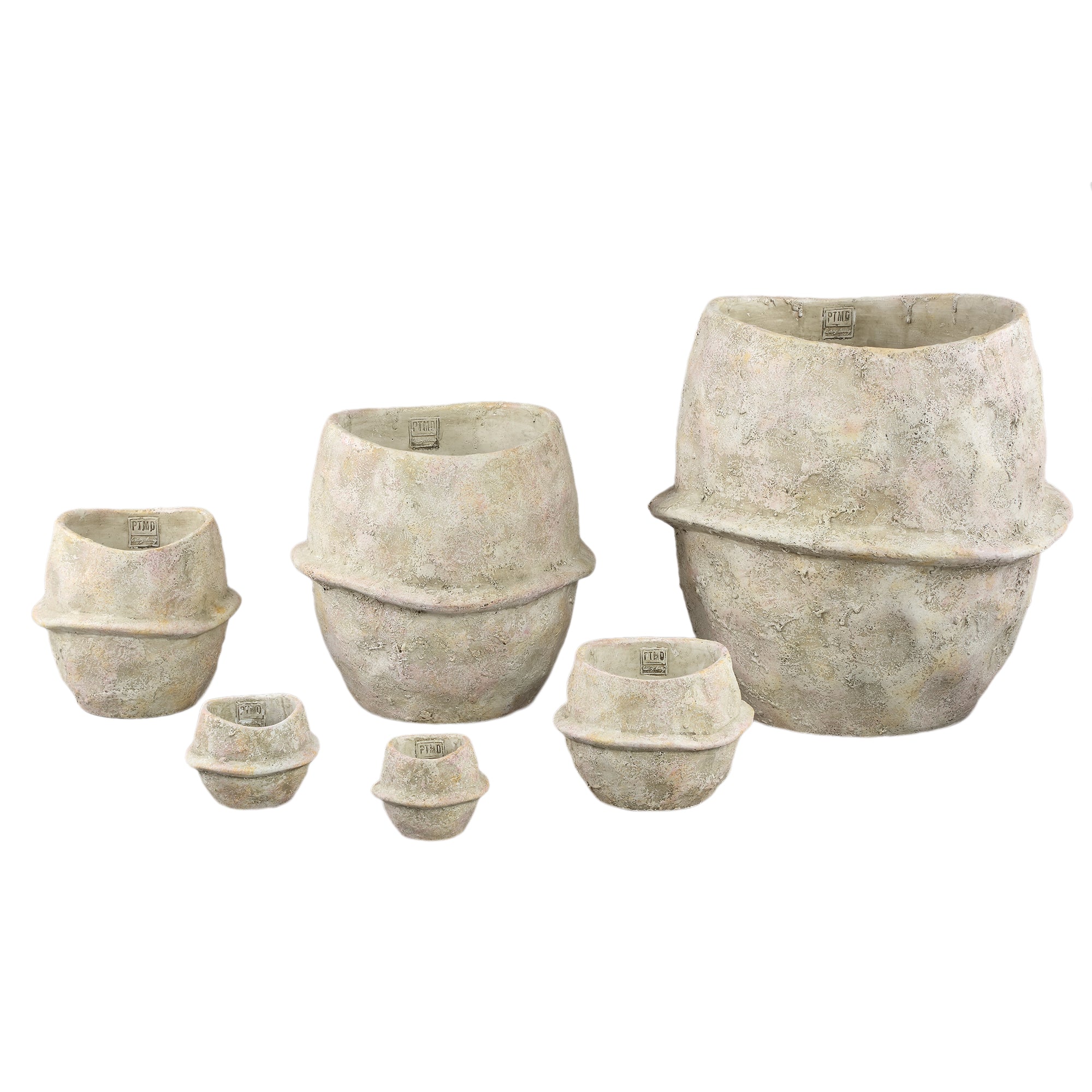 Haania Pot en ciment - XXL (40x40x40 cm)