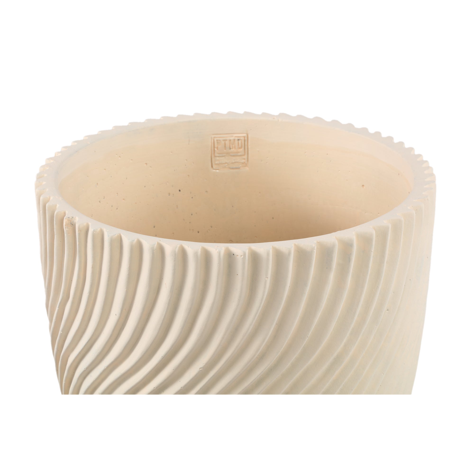 Lianna Pot en ciment - Crème