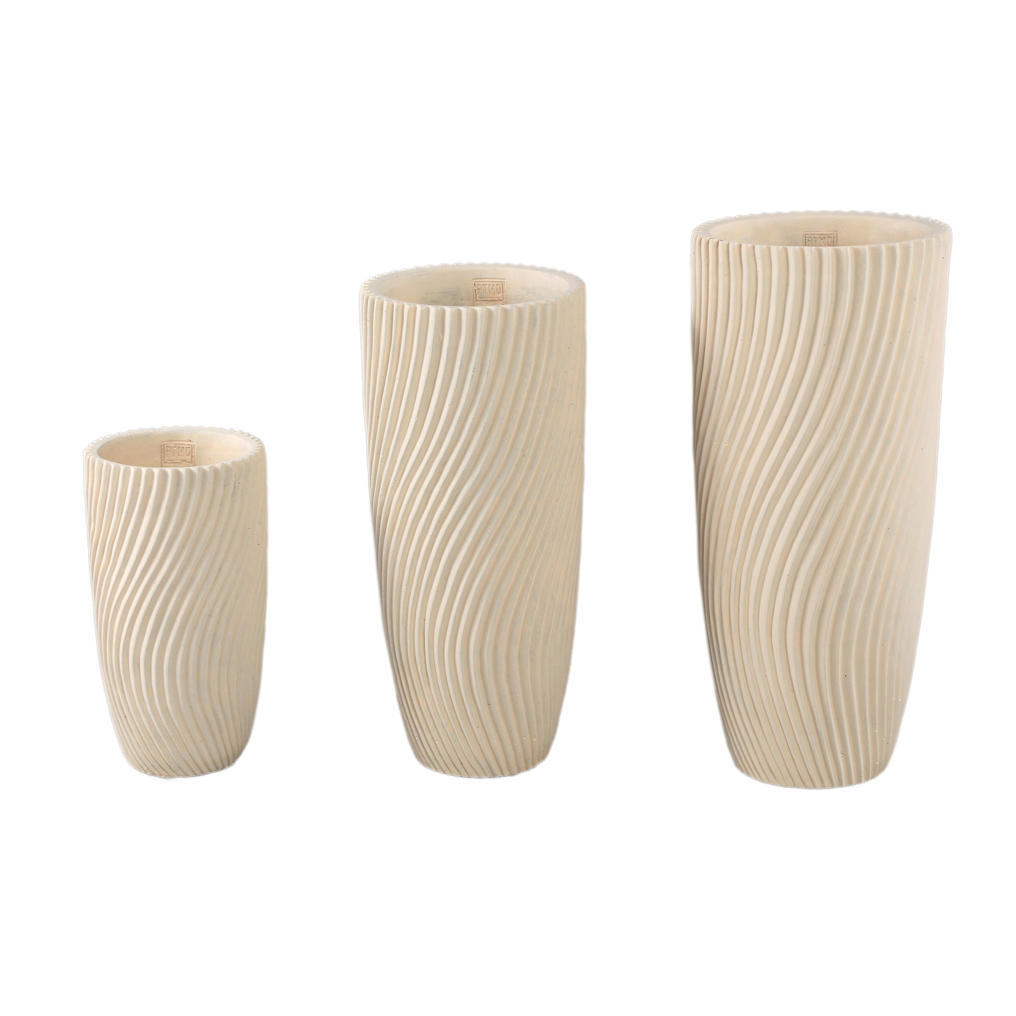 Lianna Pot en ciment - Cream