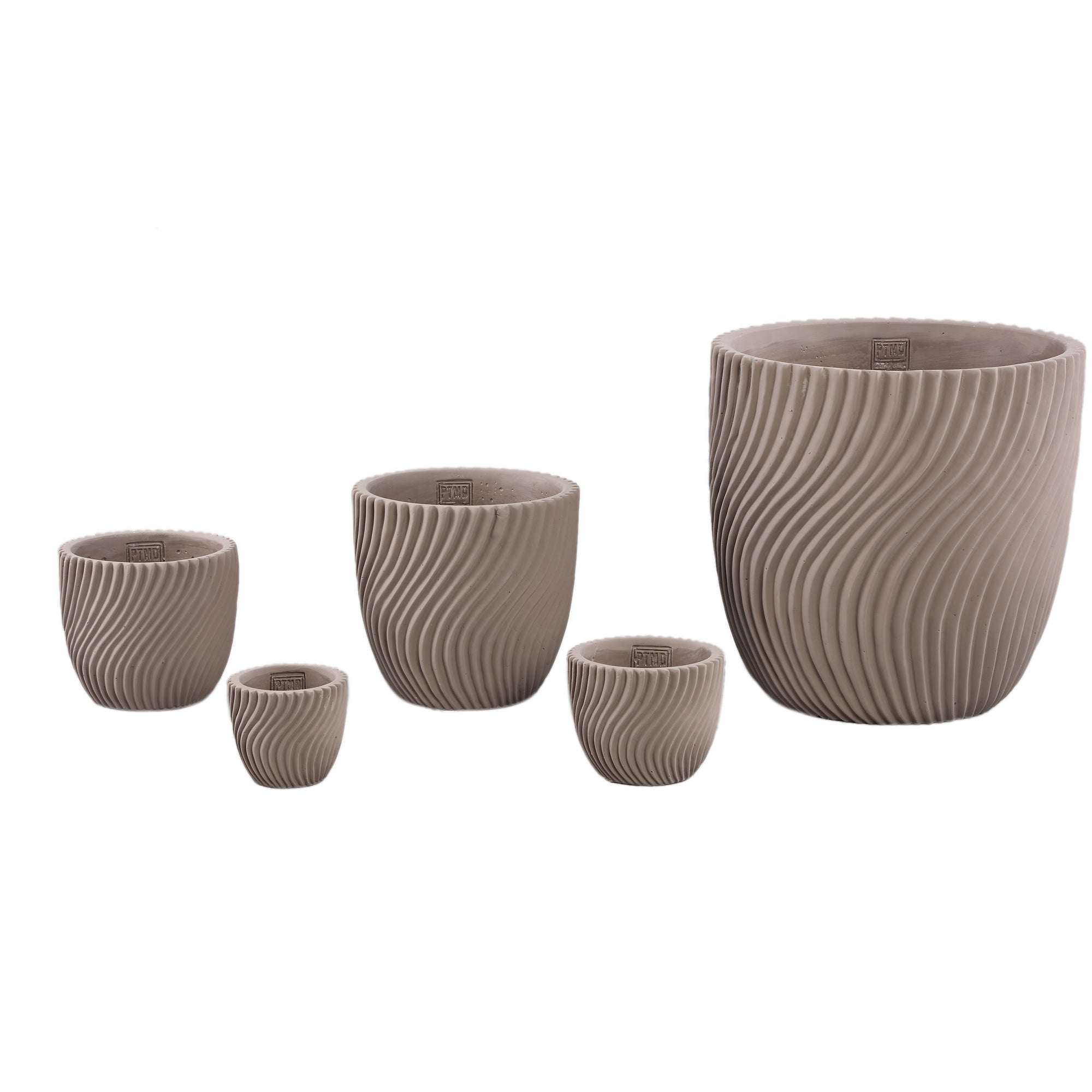 Lianna Pot en ciment - Beige