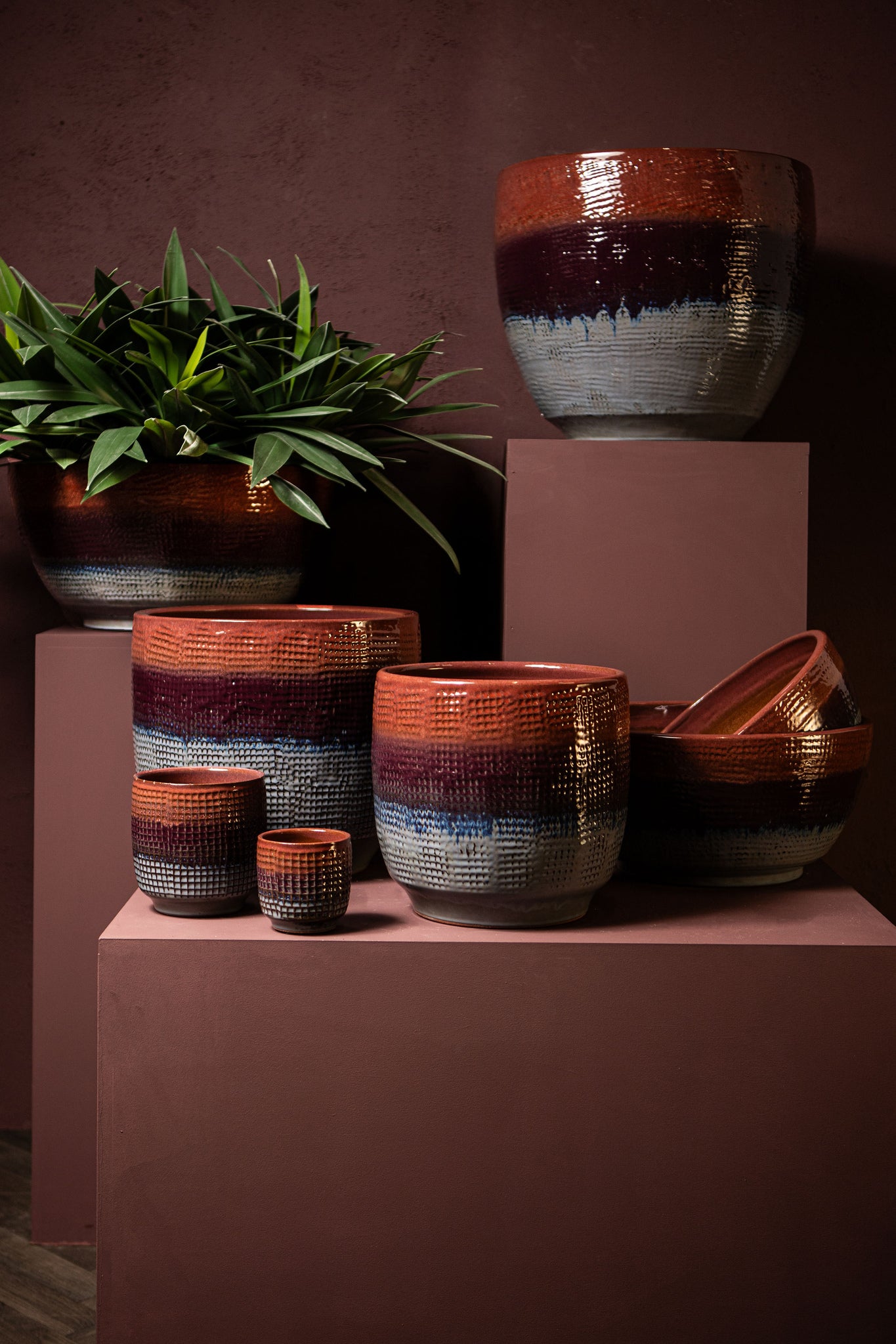 Elana Pot en céramique - Purple