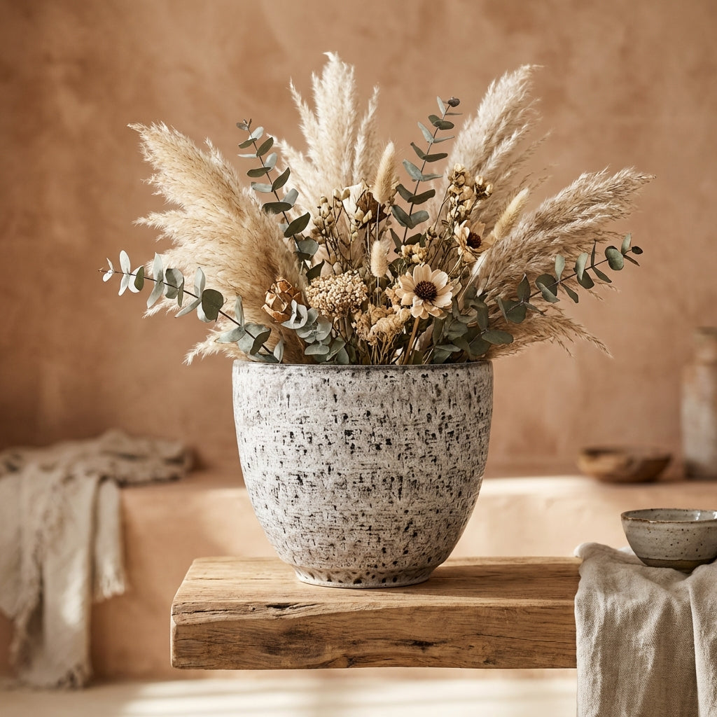 Elana Pot en céramique - Blanc