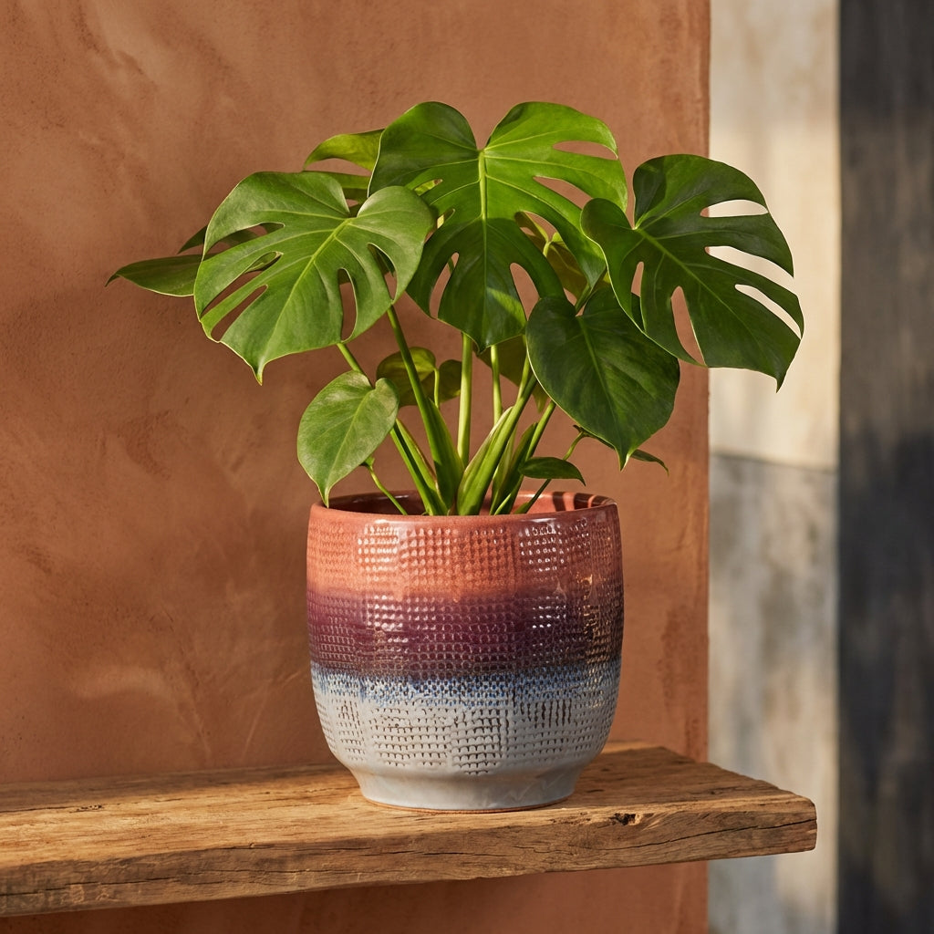 Elana Pot en céramique - Violet