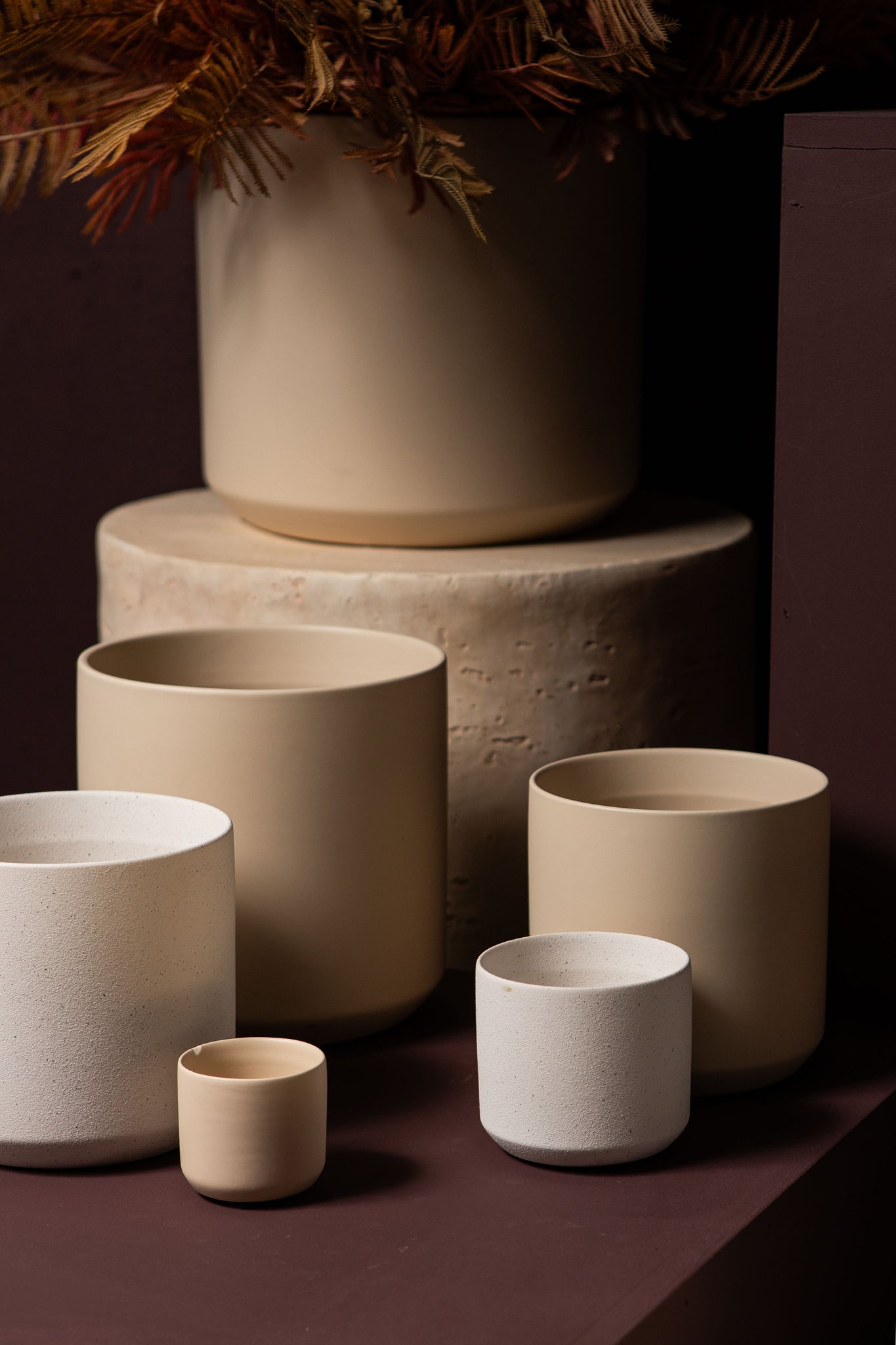 Fatima Pot en céramique - Blanc