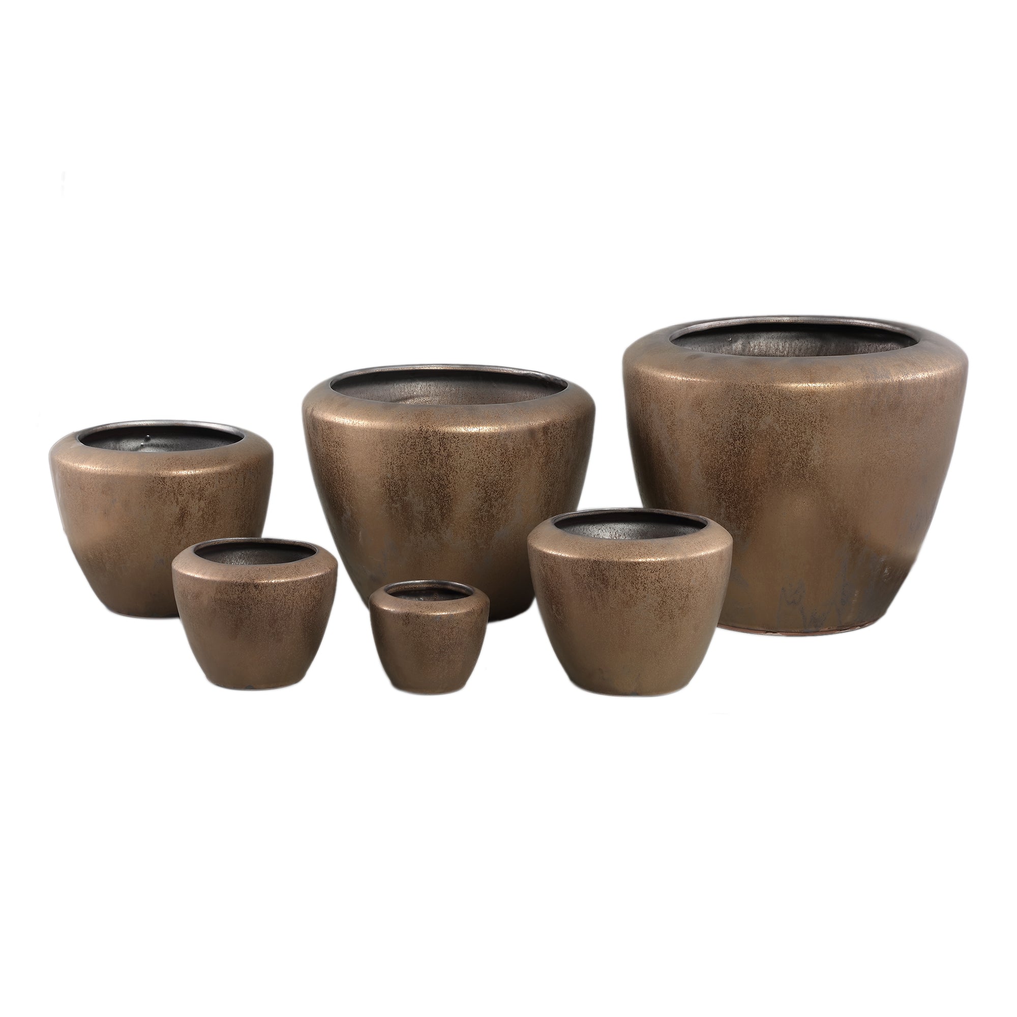 Kyleigh Pot en céramique - Bronze