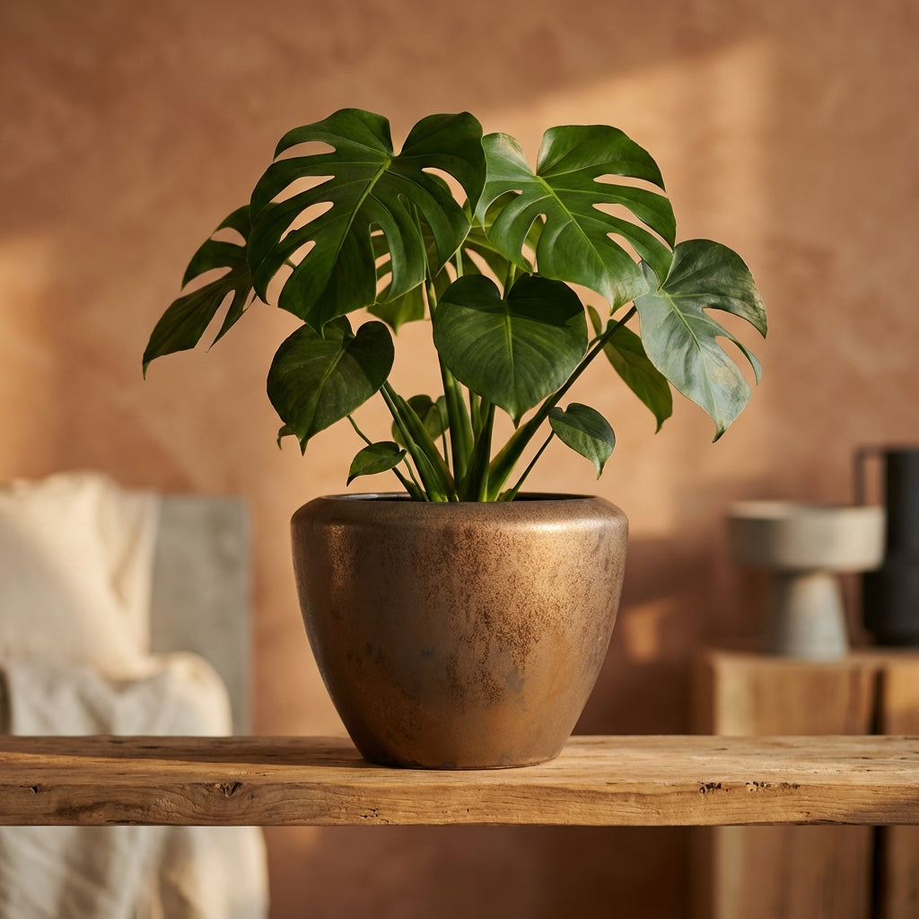 Kyleigh Pot en céramique - Bronze