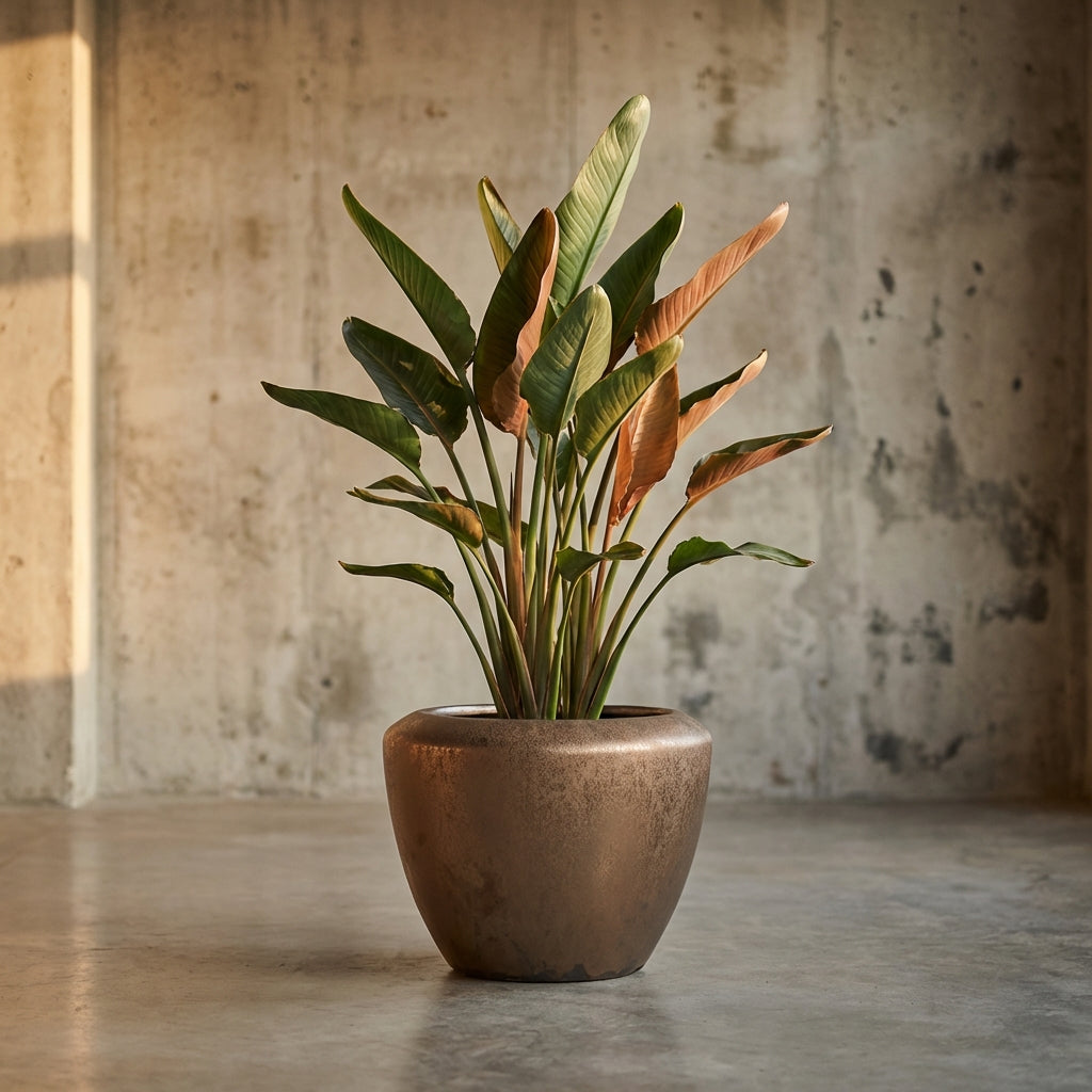 Kyleigh Pot en céramique - Bronze