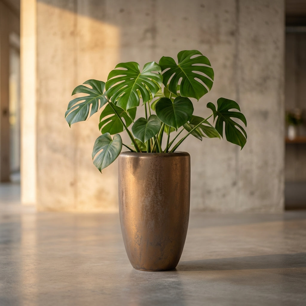 Kyleigh Pot en céramique - Bronze