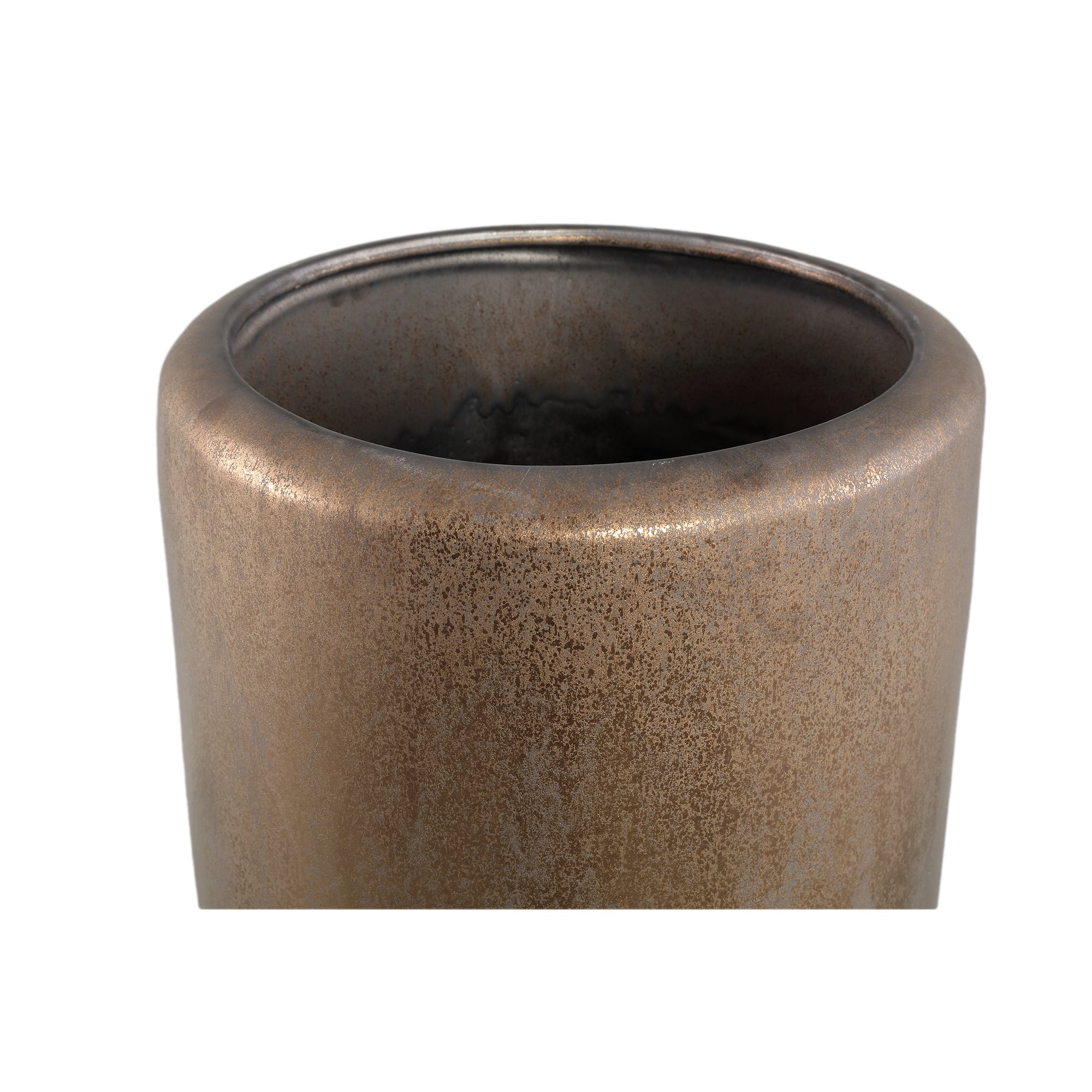Kyleigh Pot en céramique - Bronze