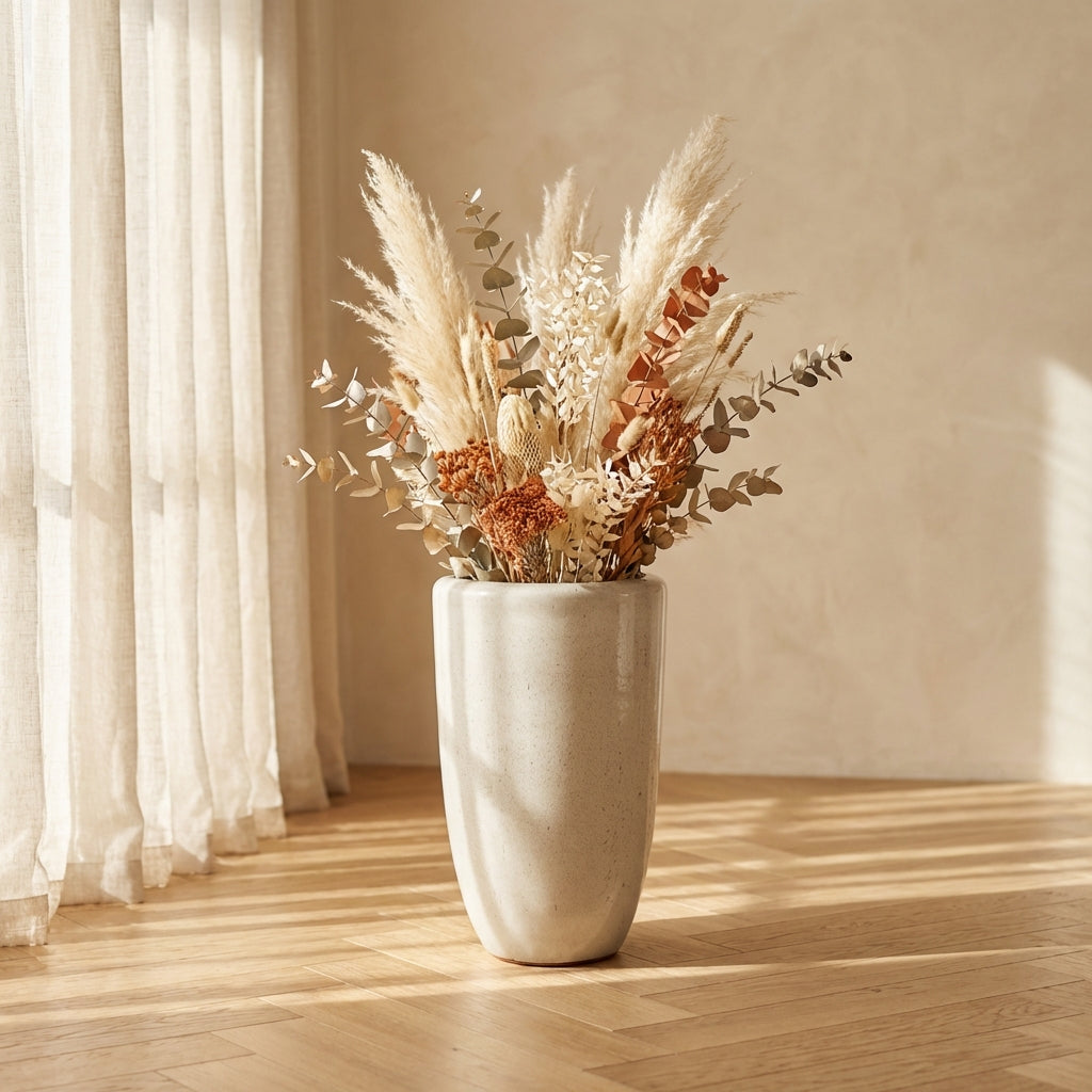 Kyleigh Pot en céramique - Beige