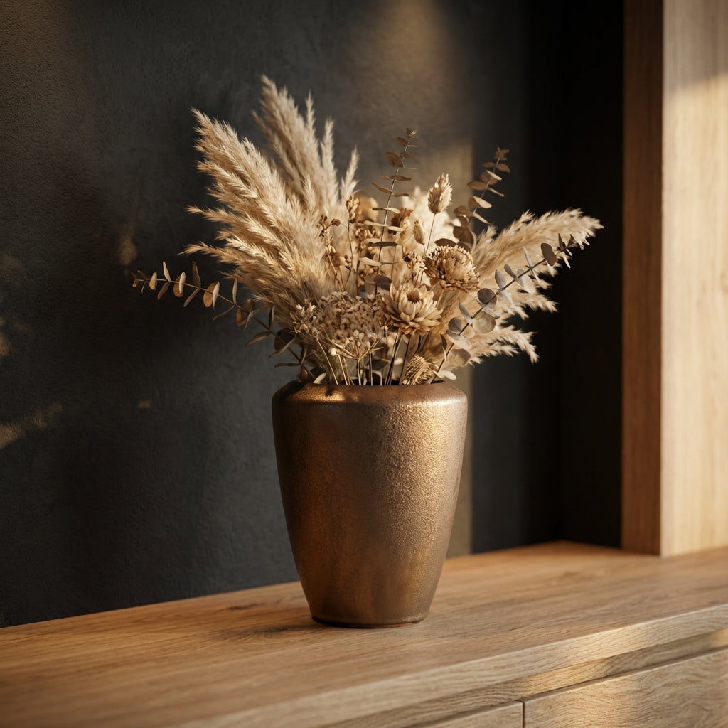 Kyleigh Pot en céramique - Bronze