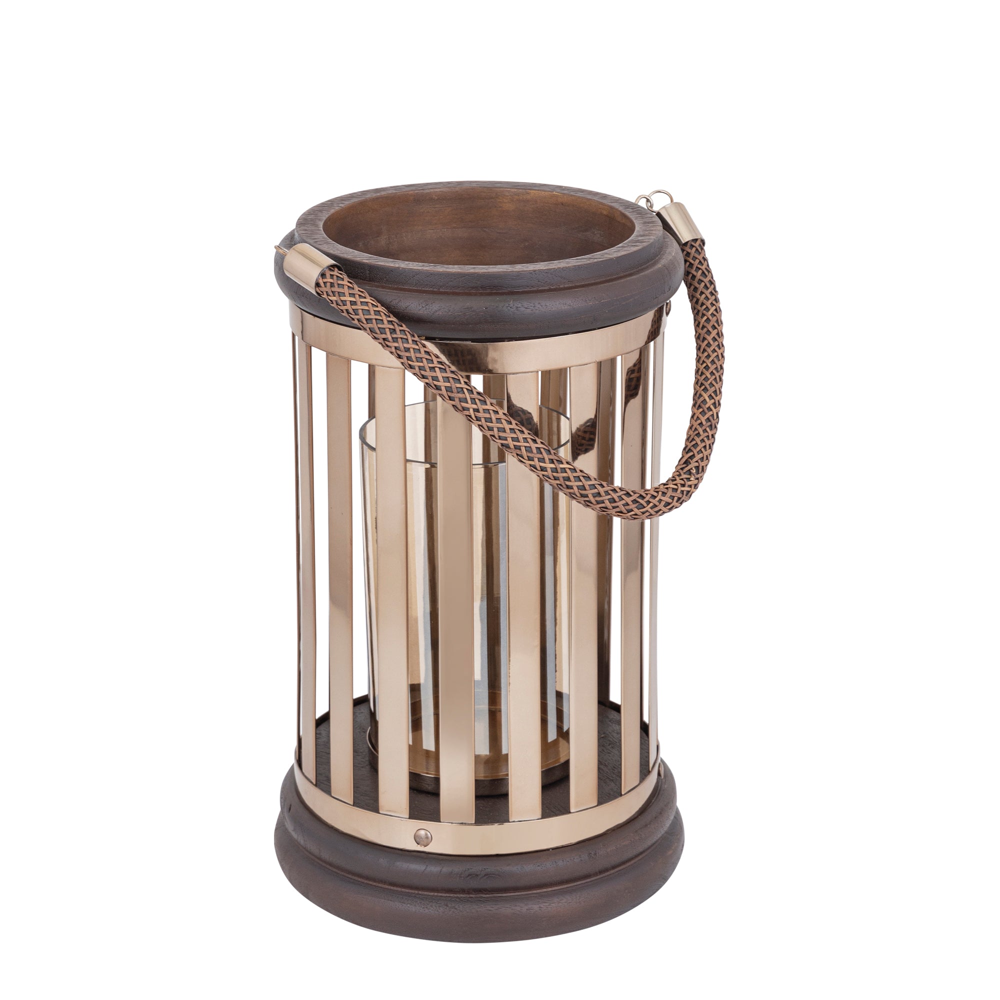 Sjorsh Lanternes en verre - Marron