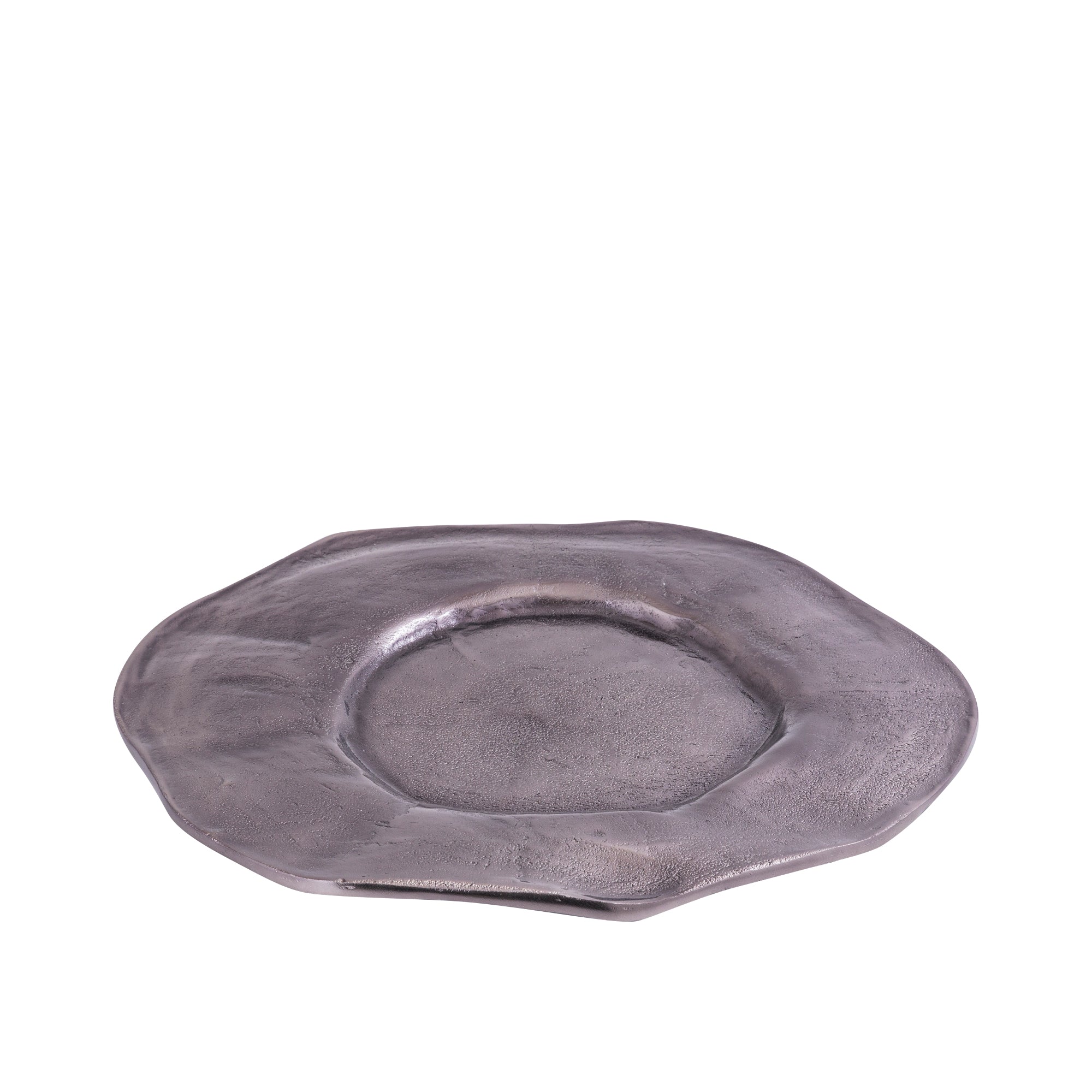 Linke GunMetal aluminum wavy organic plate L