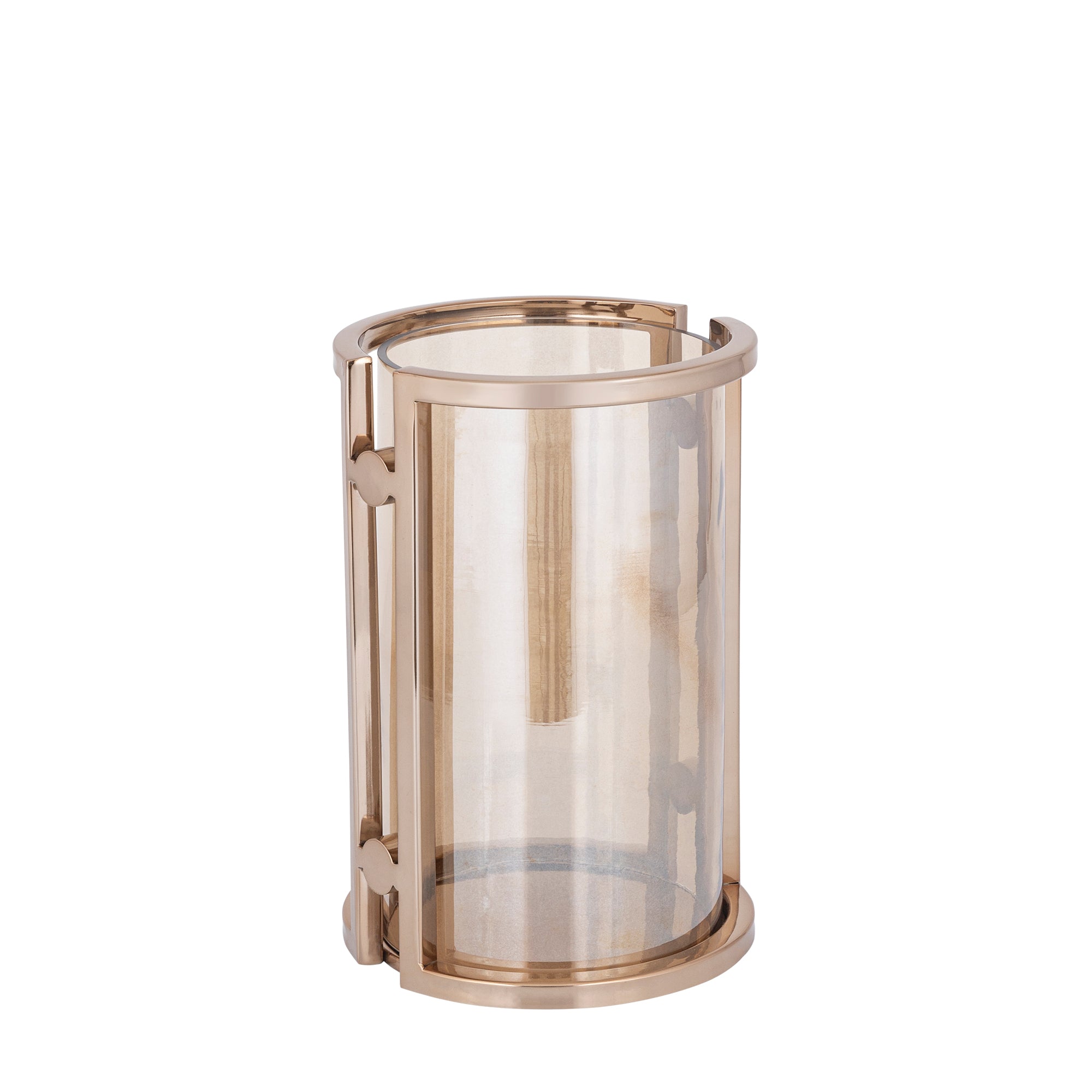 Jarie Bougeoirs en verre — Browngold Stainless Frame Stormlight - Marron