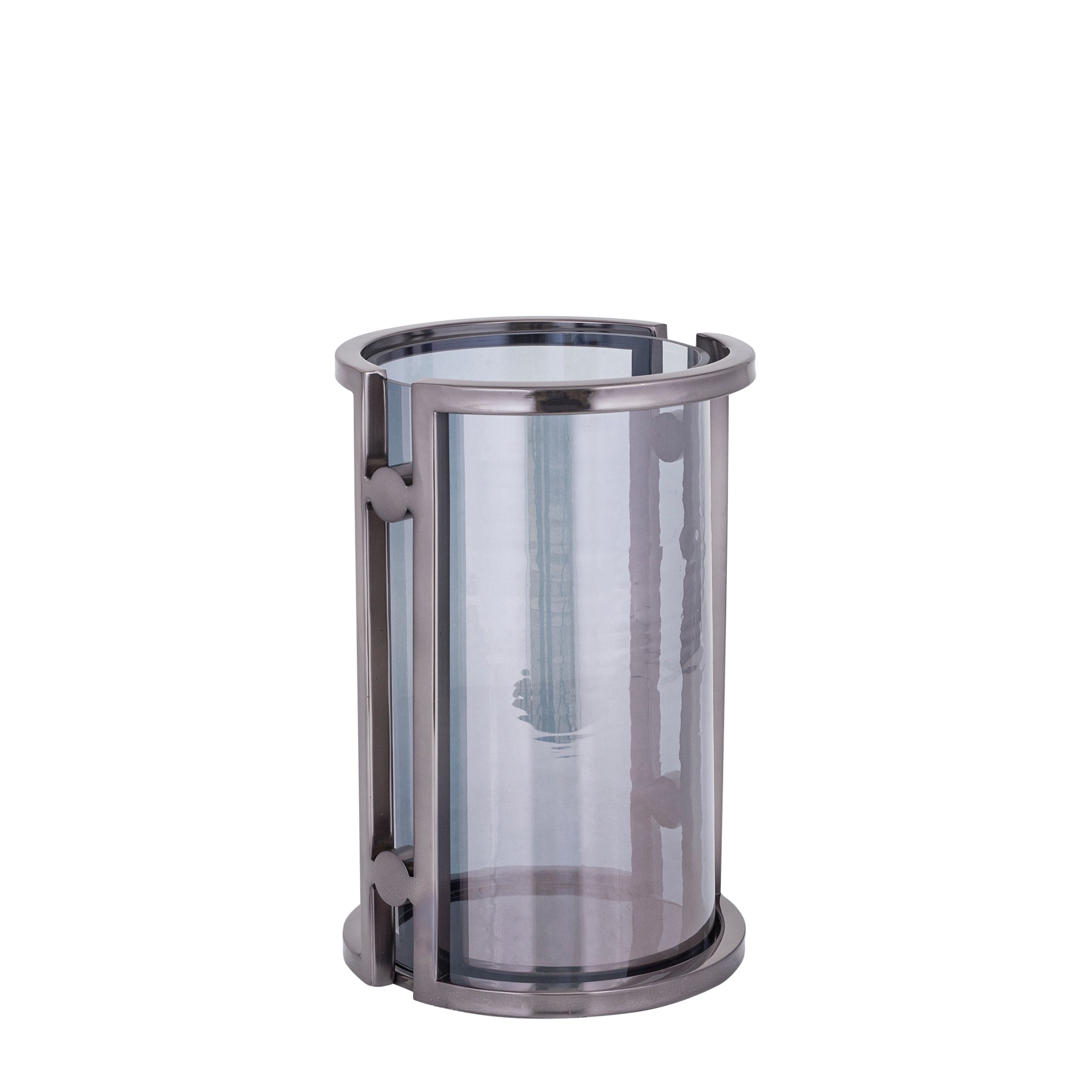 Jarie Bougeoirs en verre — Gunmetal Stainless Stormlight - Noir