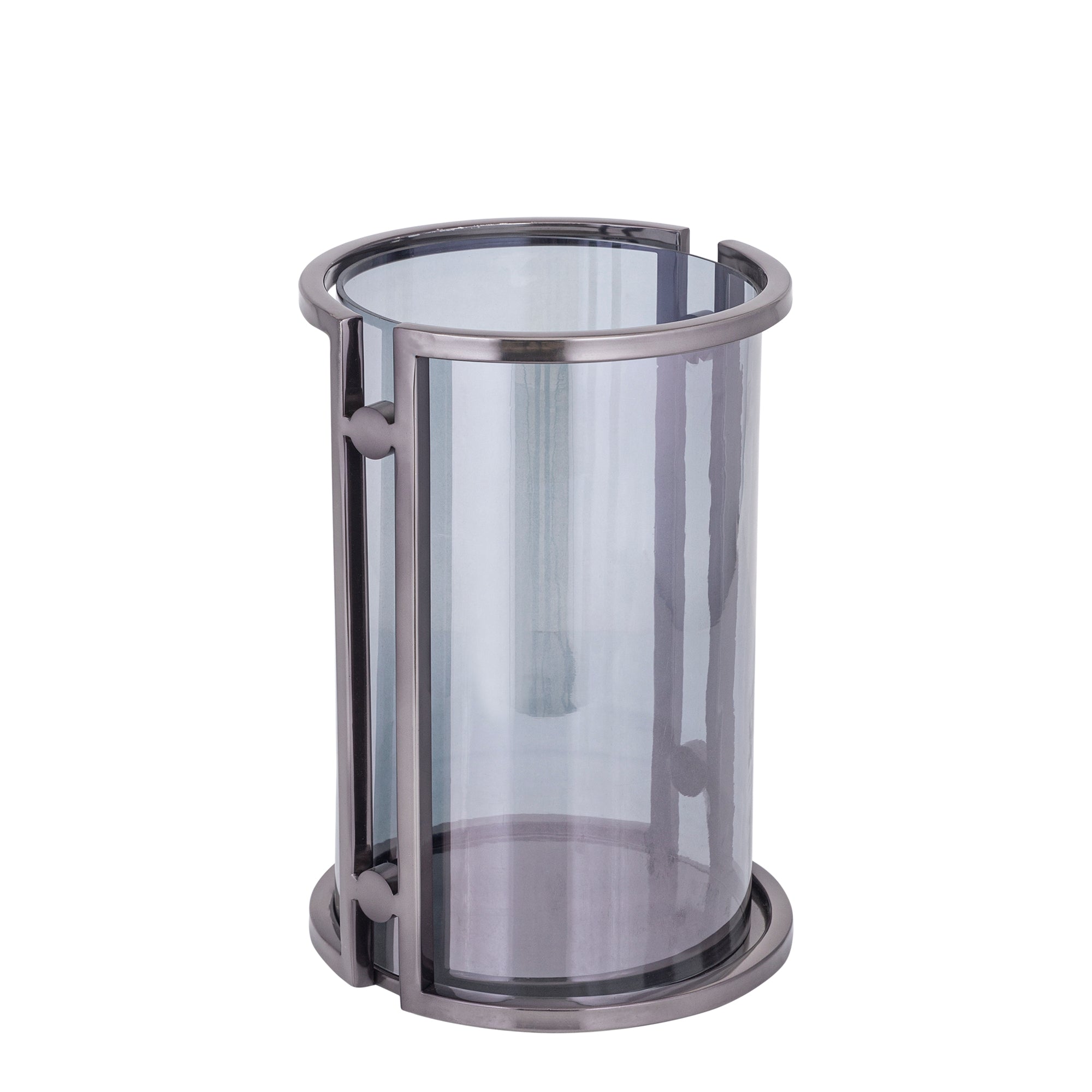 Jarie Bougeoirs en verre — Gunmetal Stainless Stormlight - Noir