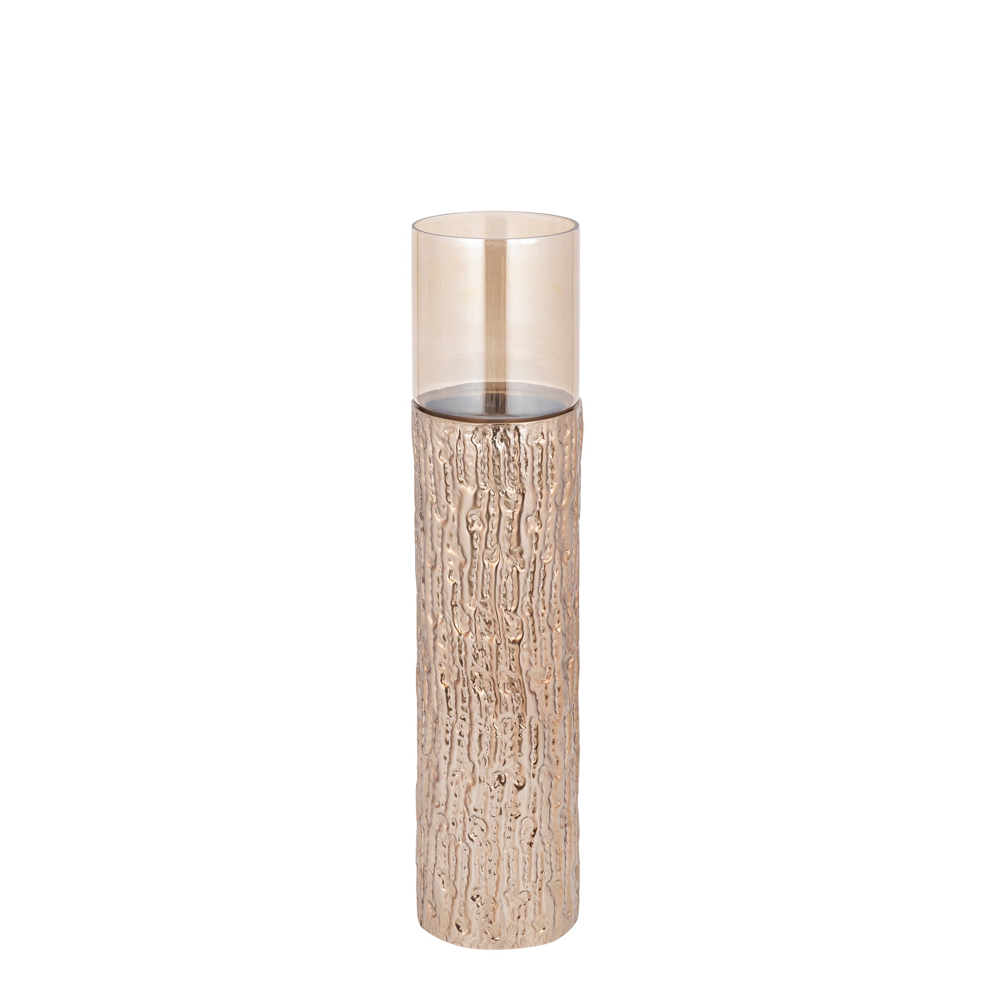 Rezy Bougeoirs en verre - Marron