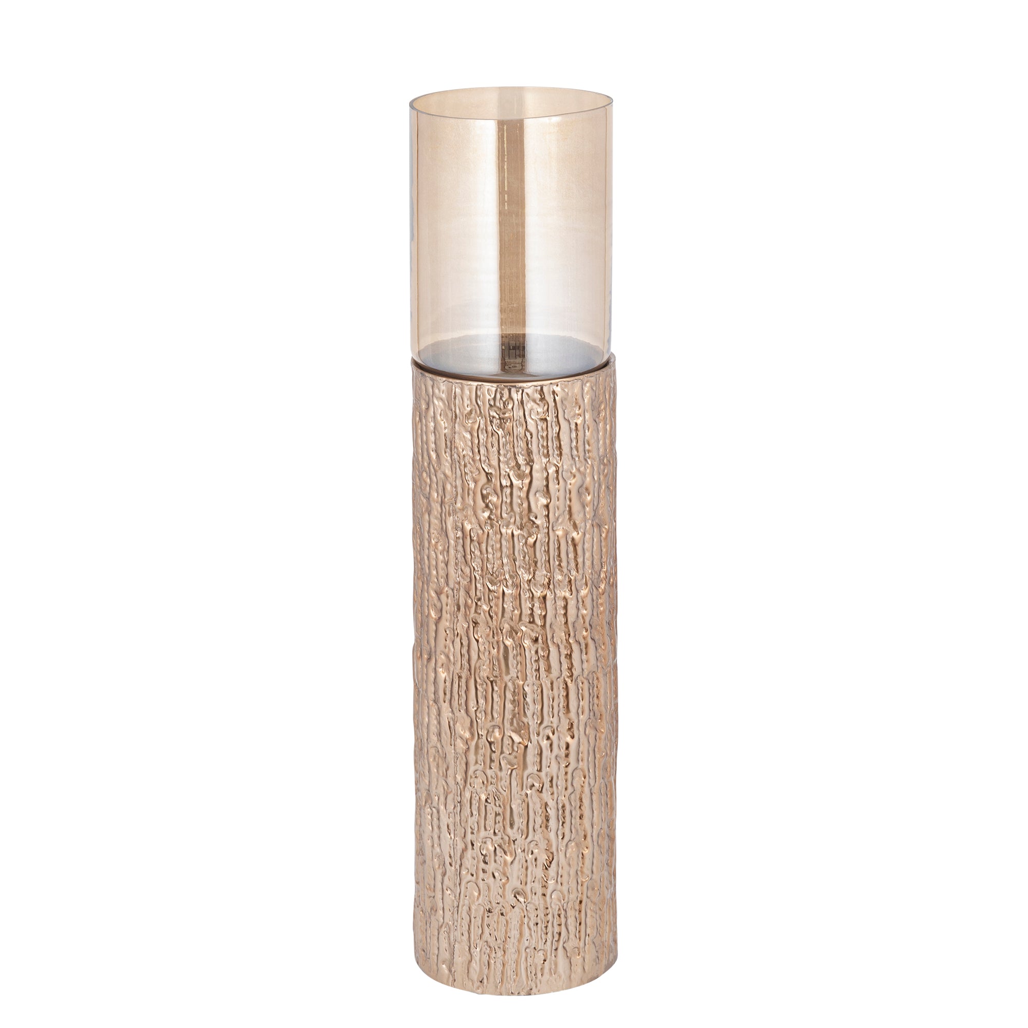 Rezy Bougeoirs en verre - Marron