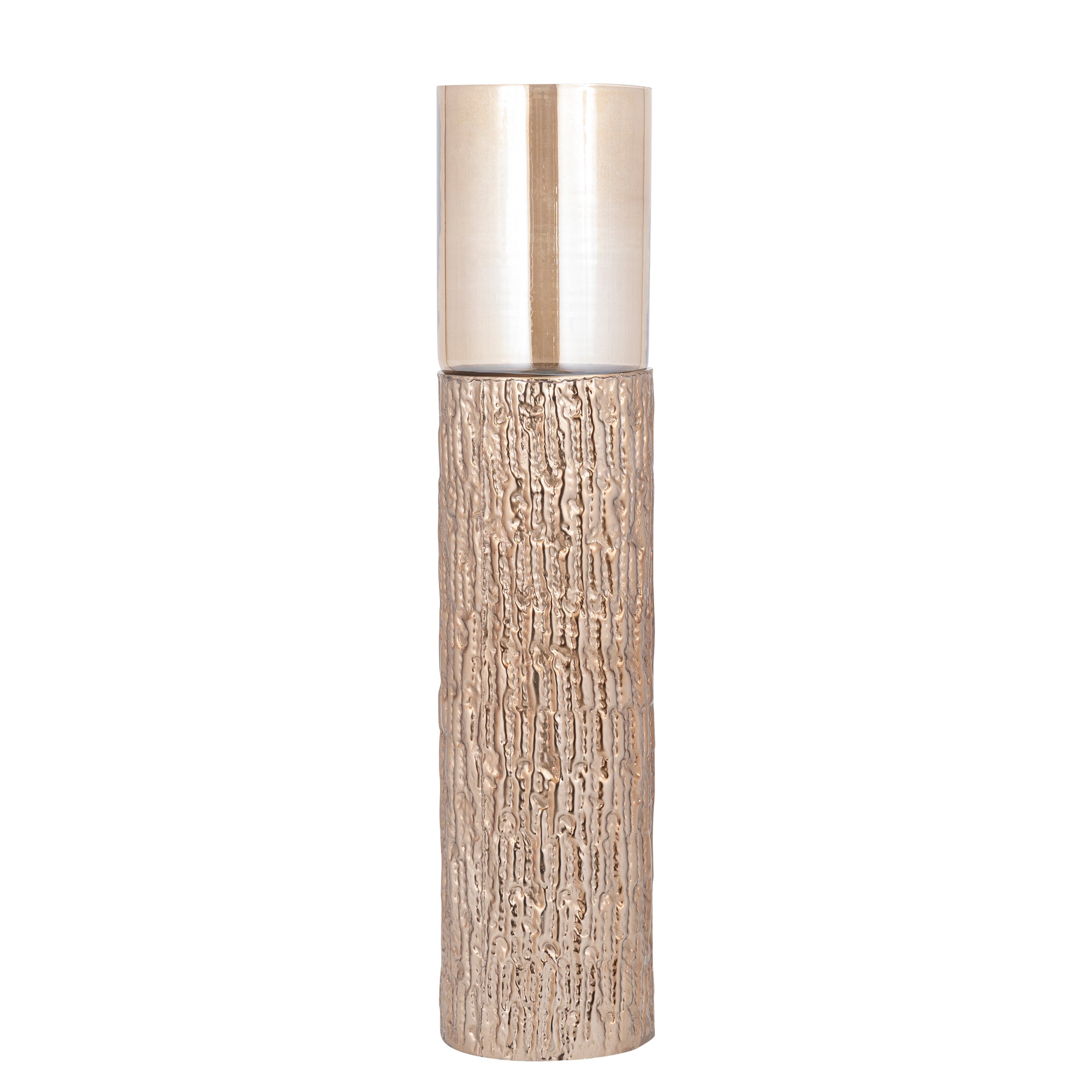 Rezy Bougeoirs en verre - Marron