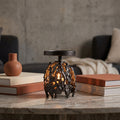 Chandelier Barrie — Aluminium Gunmetal Brut Rond