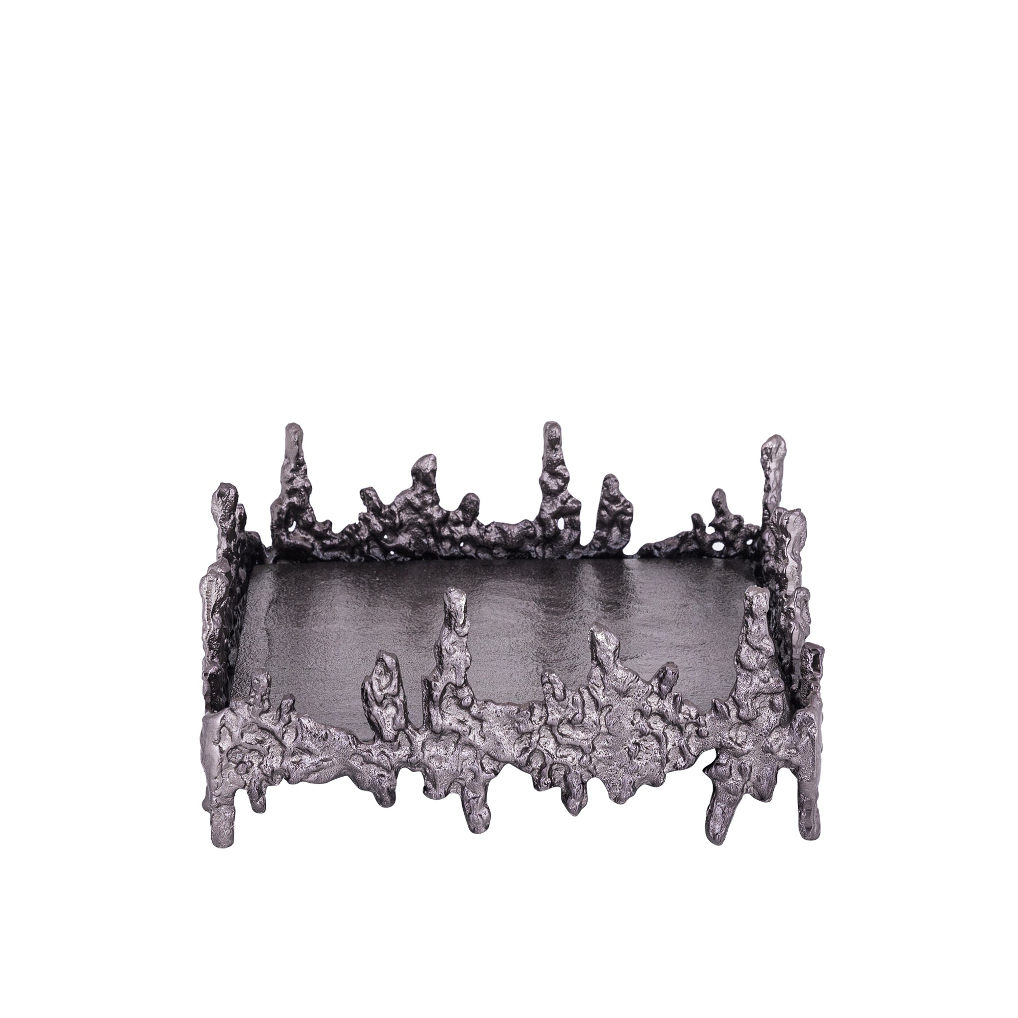 Barrie GunMetal alu square rough plate
