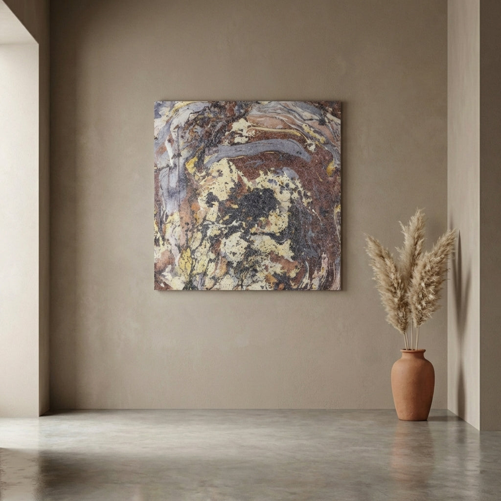 Eaven Rust marble look glass mozaic wall panel