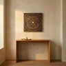 Jordie Brown wooden rect wall panel round pattern