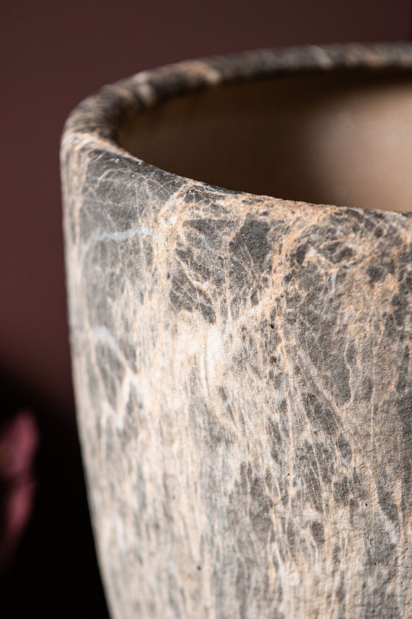 Miah Pot en céramique - Gris