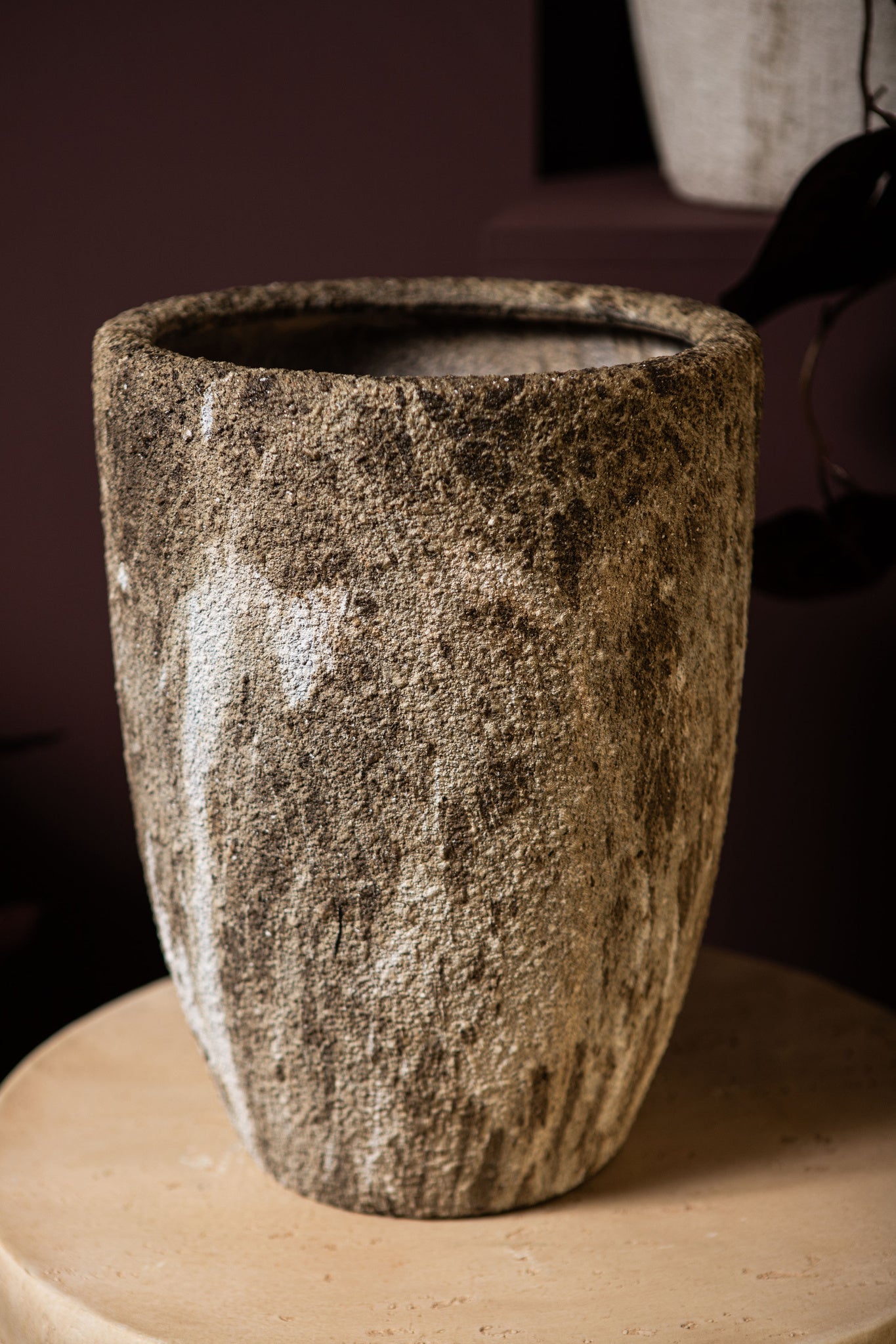 Miah Pot en céramique - Marron