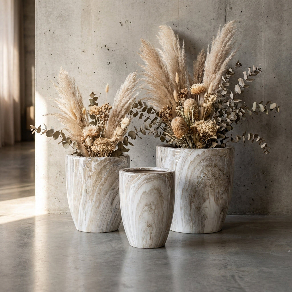 Miah Pot en céramique - Beige