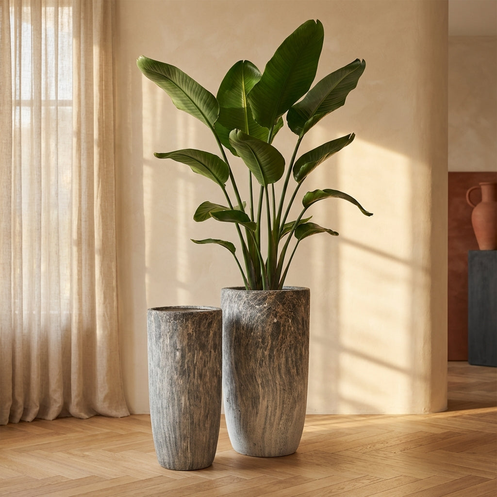 Miah Pot en céramique - Gris