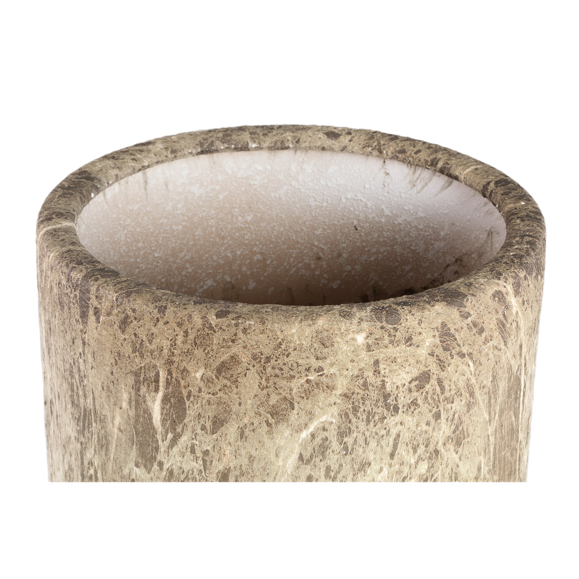 Miah Pot en céramique - Marron