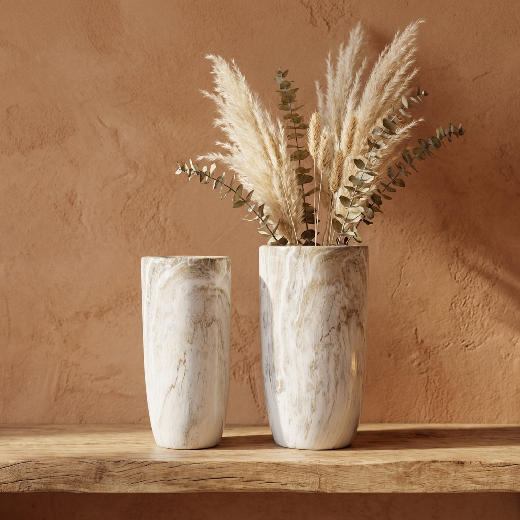 Miah Pot en céramique - Beige